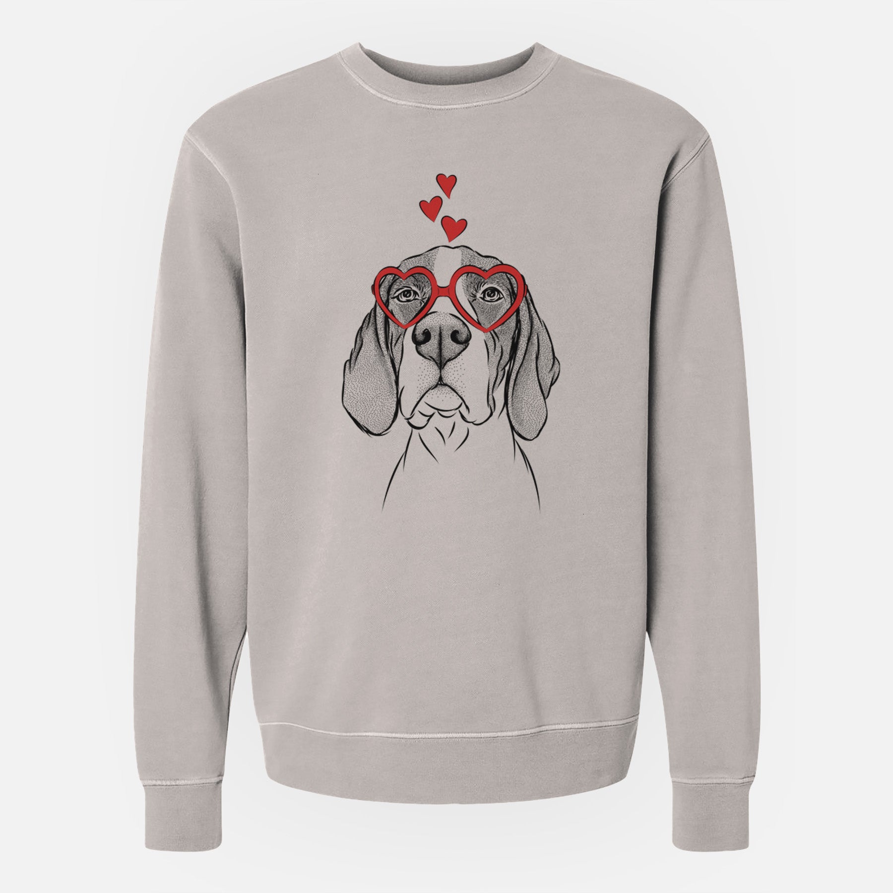 Valentine Liam the English Pointer - Unisex Pigment Dyed Crew Sweatshirt