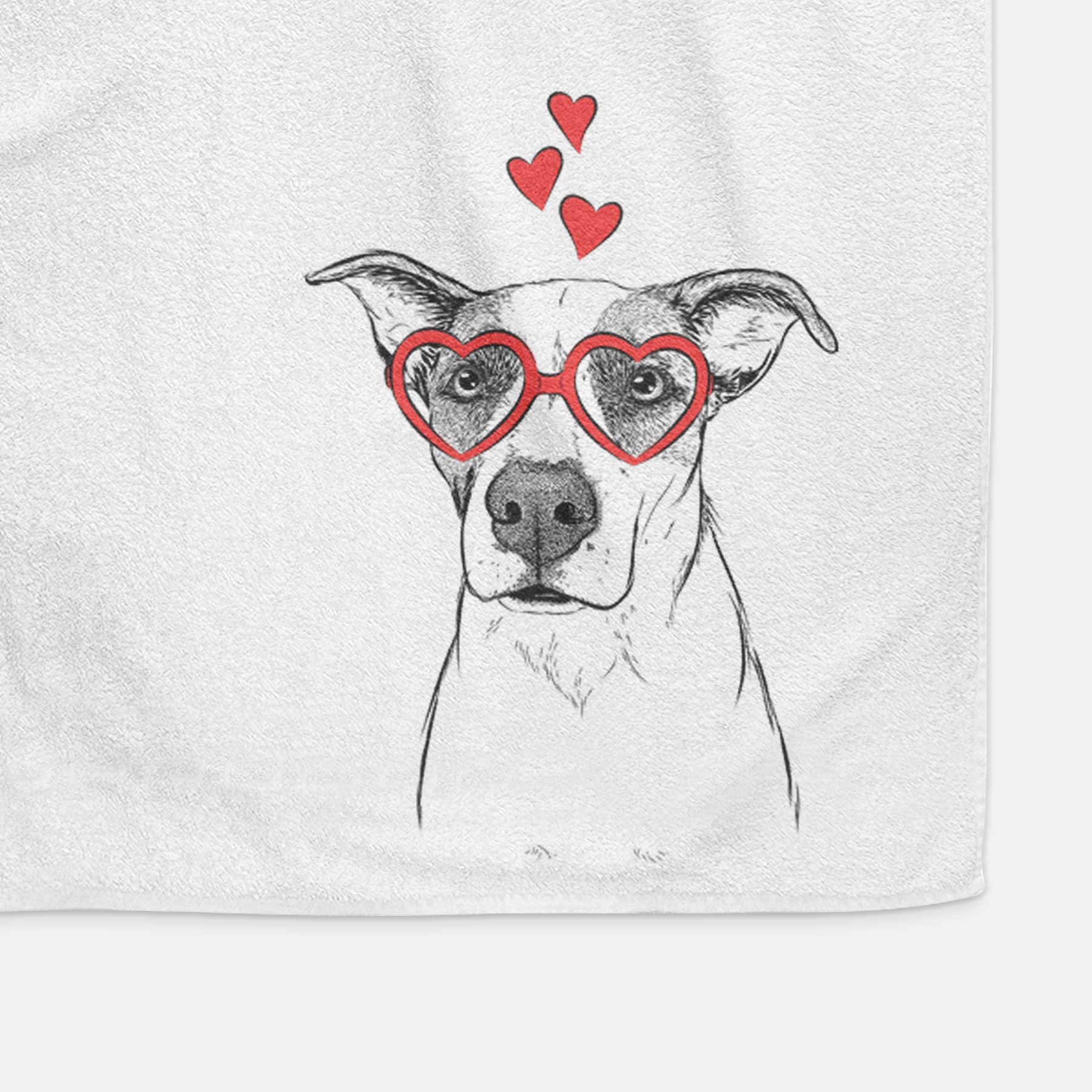 Lily the Mixed Breed Decorative Hand Towel