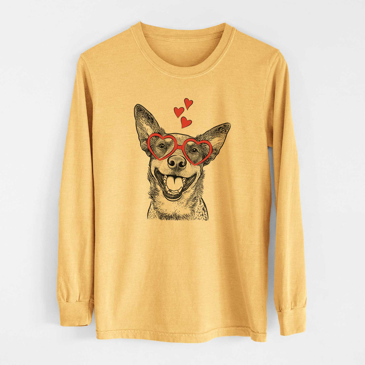 Valentine Lily the Australian Cattle Dog - Heavyweight 100% Cotton Long Sleeve