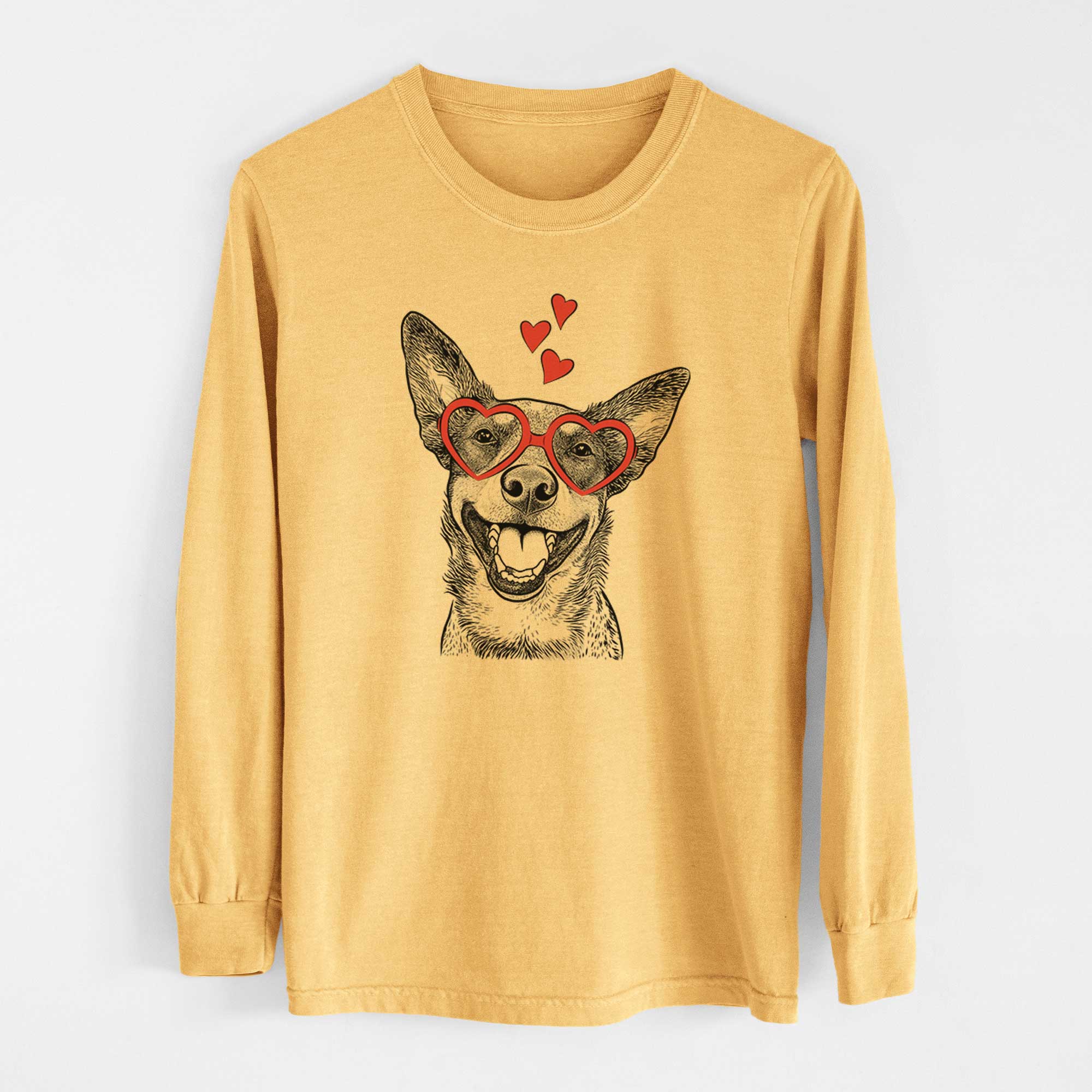 Valentine Lily the Australian Cattle Dog - Heavyweight 100% Cotton Long Sleeve