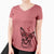 Lily the Australian Cattle Dog - Women's V-neck Shirt