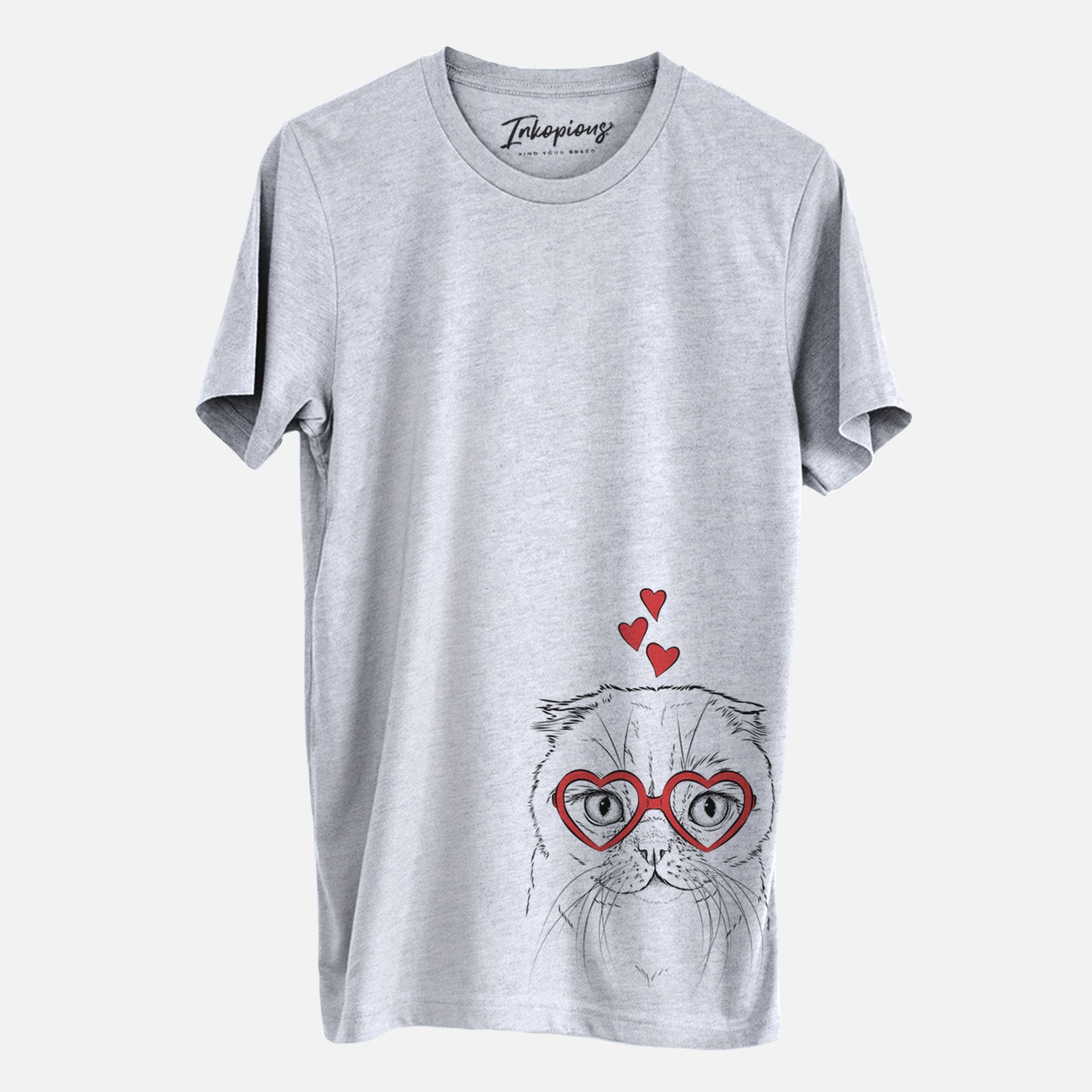 Valentine Lina the Exotic Fold Cat - Unisex Crewneck