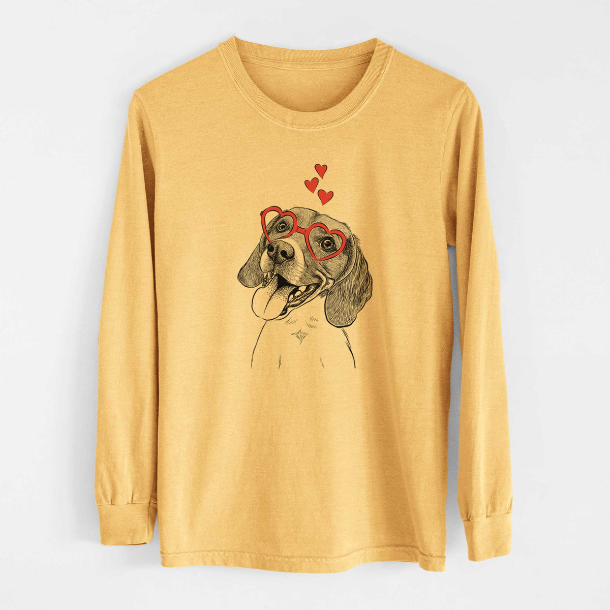 Valentine Little Bandit the Beagle - Heavyweight 100% Cotton Long Sleeve