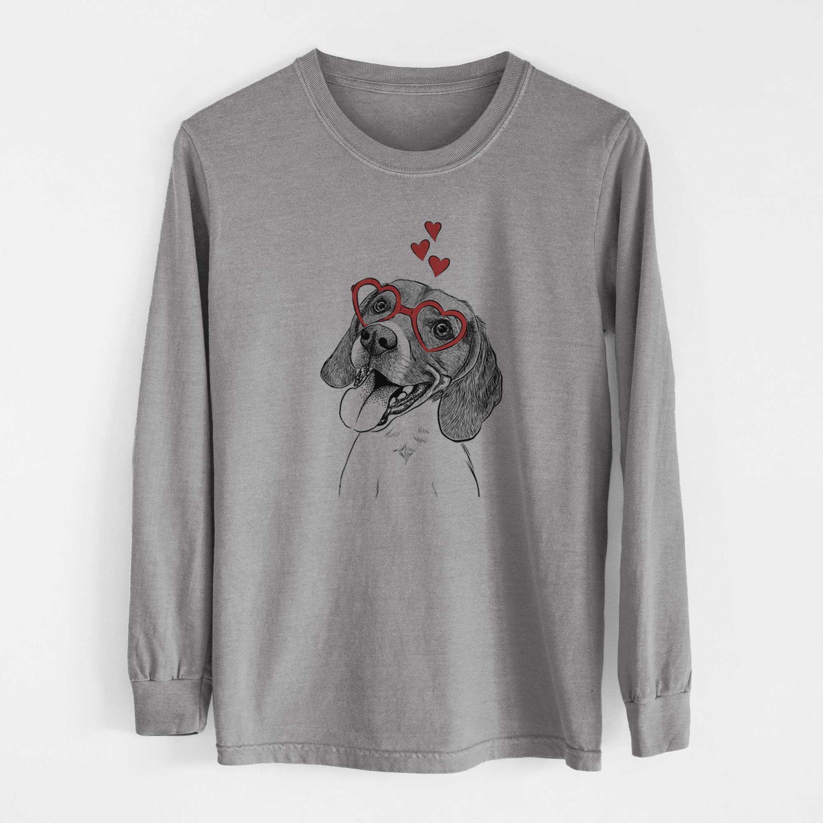 Valentine Little Bandit the Beagle - Heavyweight 100% Cotton Long Sleeve