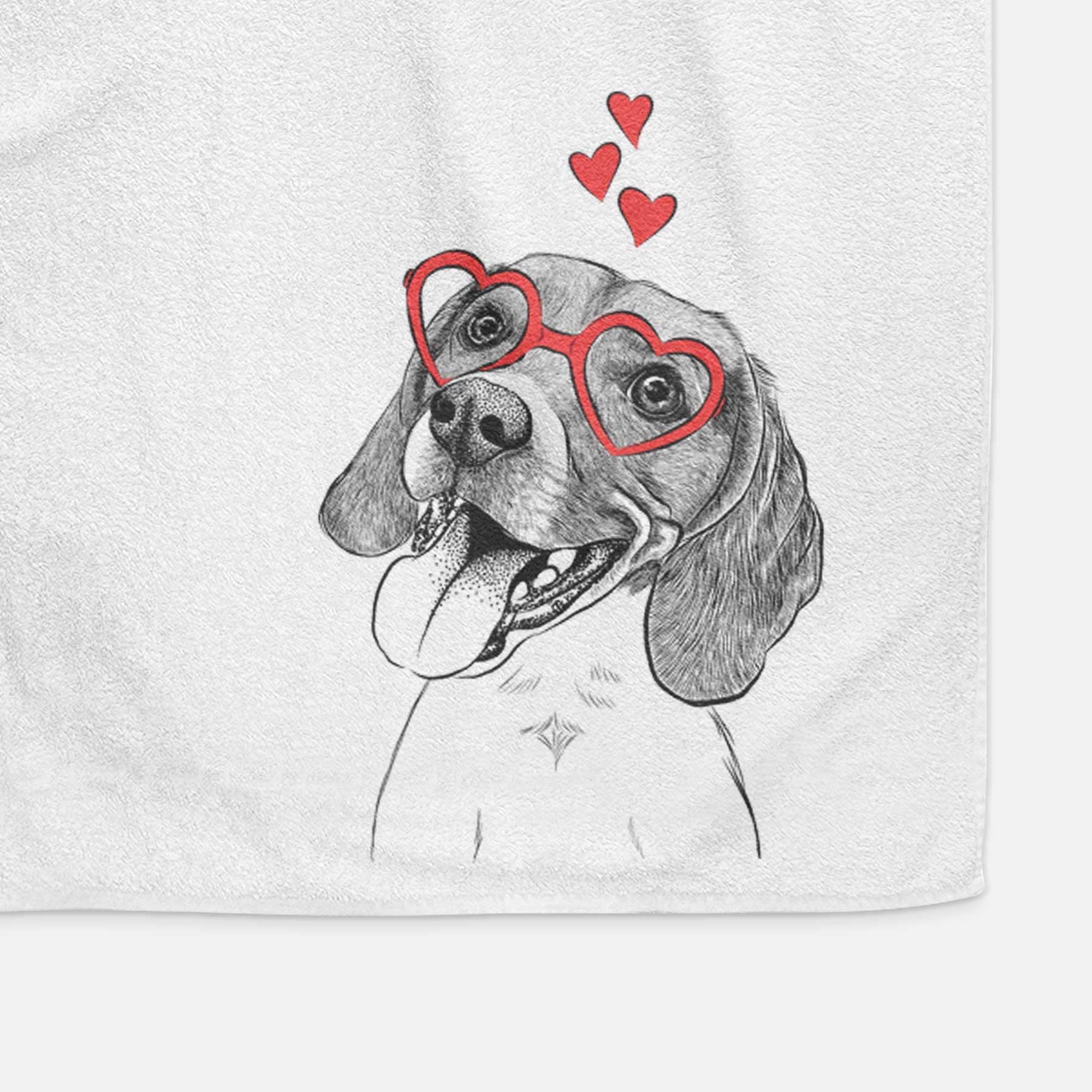 Little Bandit the Beagle Decorative Hand Towel