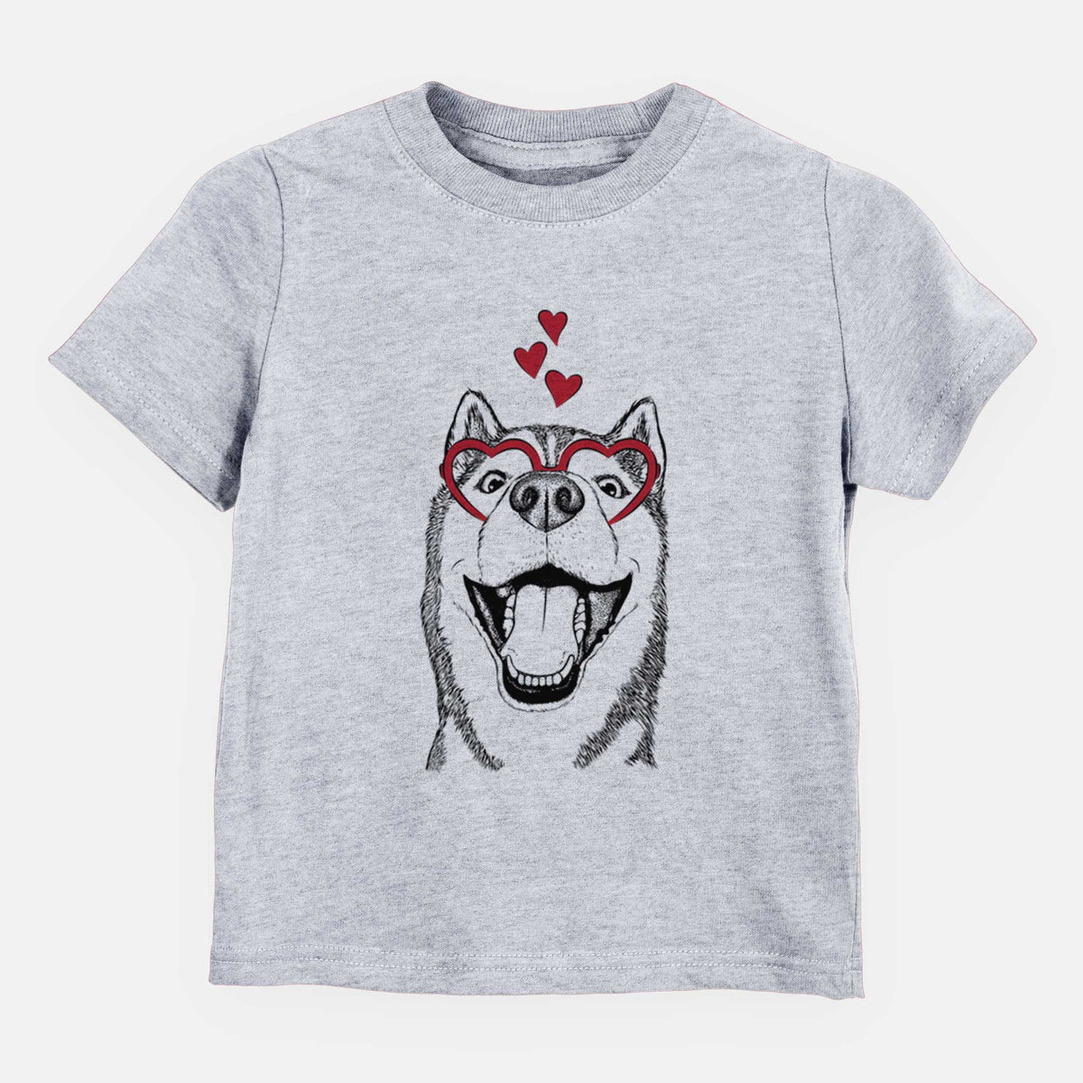 Valentine Little Country the Siberian Husky - Kids/Youth/Toddler Shirt