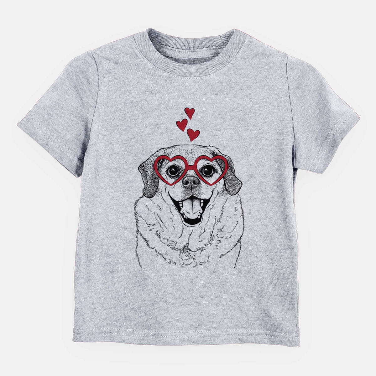 Valentine Little Man the Puggle - Kids/Youth/Toddler Shirt