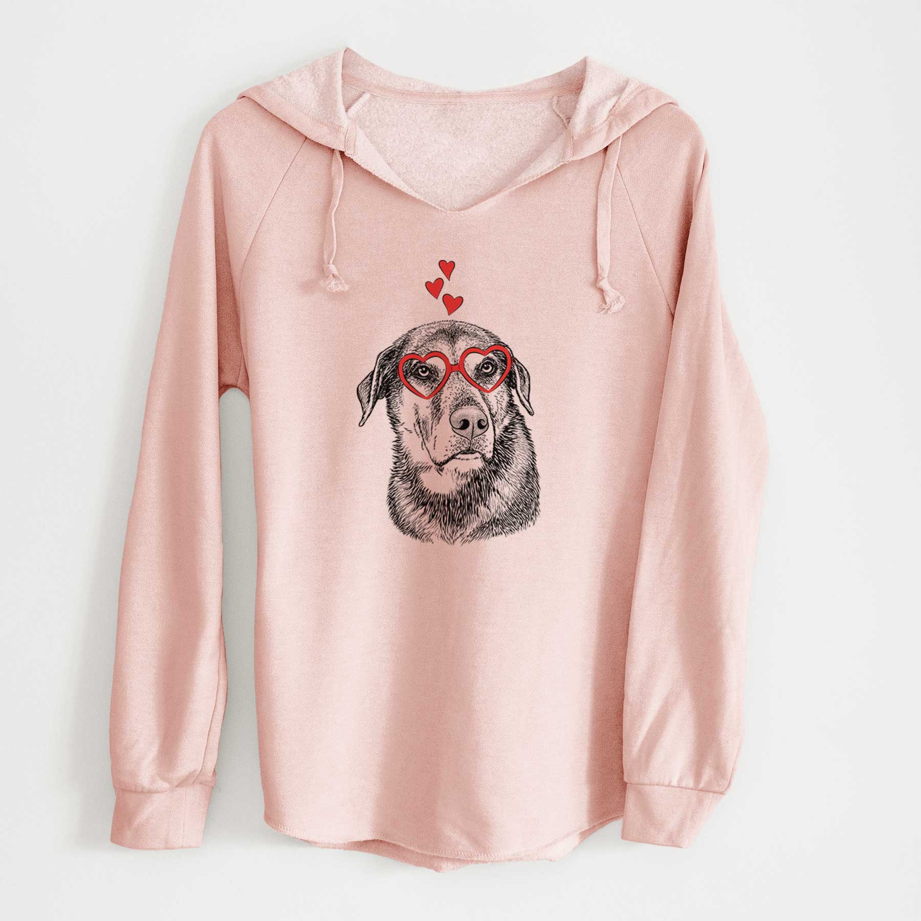 Valentine Lobo the Shepherd Mix - Cali Wave Hooded Sweatshirt