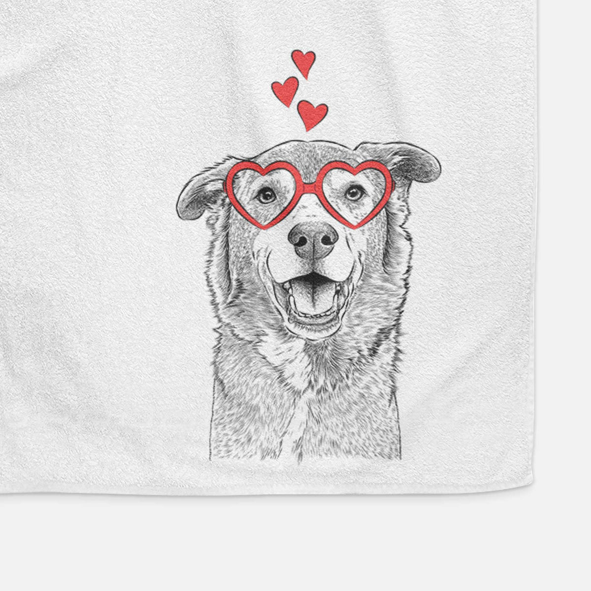 Logan the Rescue Mutt Decorative Hand Towel