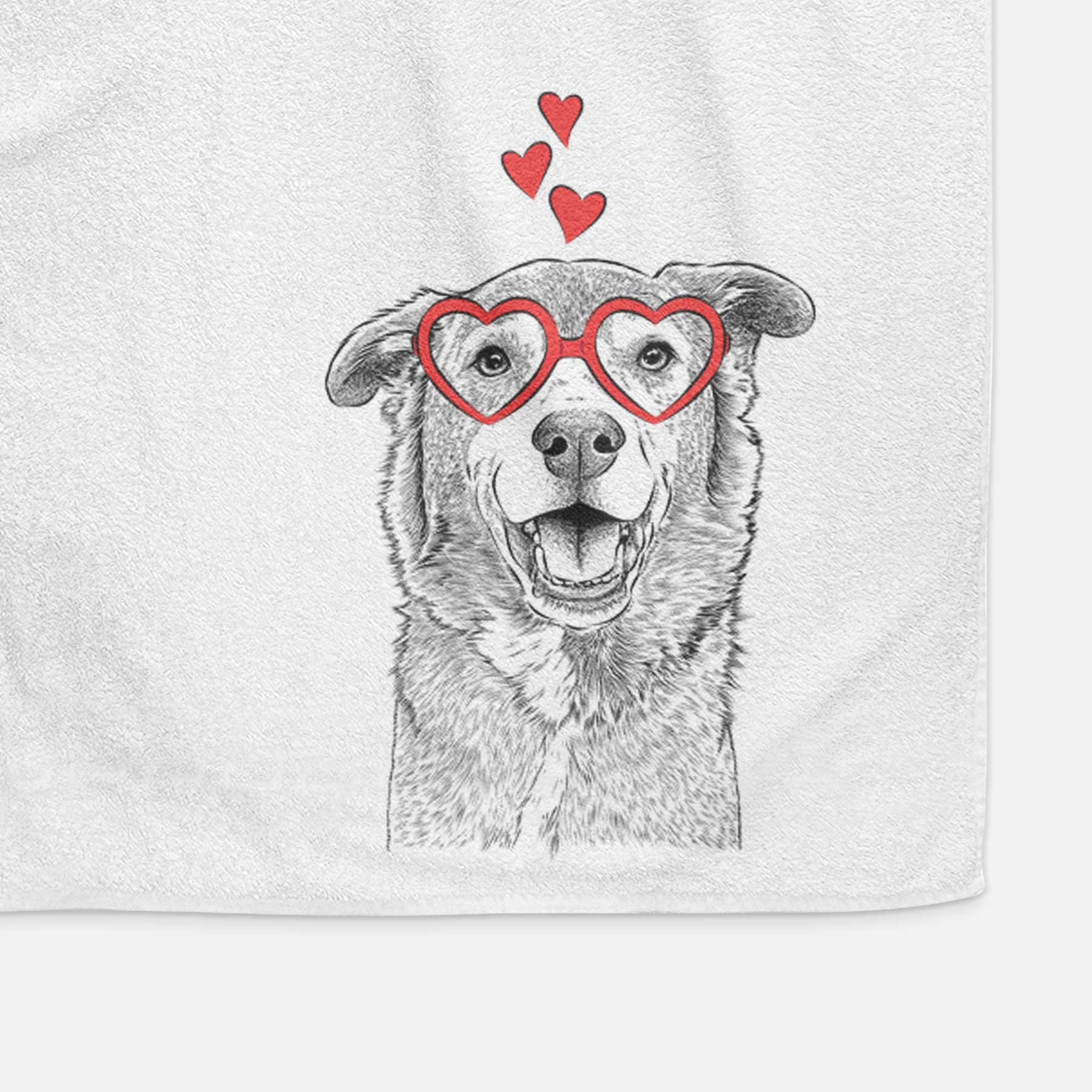 Logan the Rescue Mutt Decorative Hand Towel