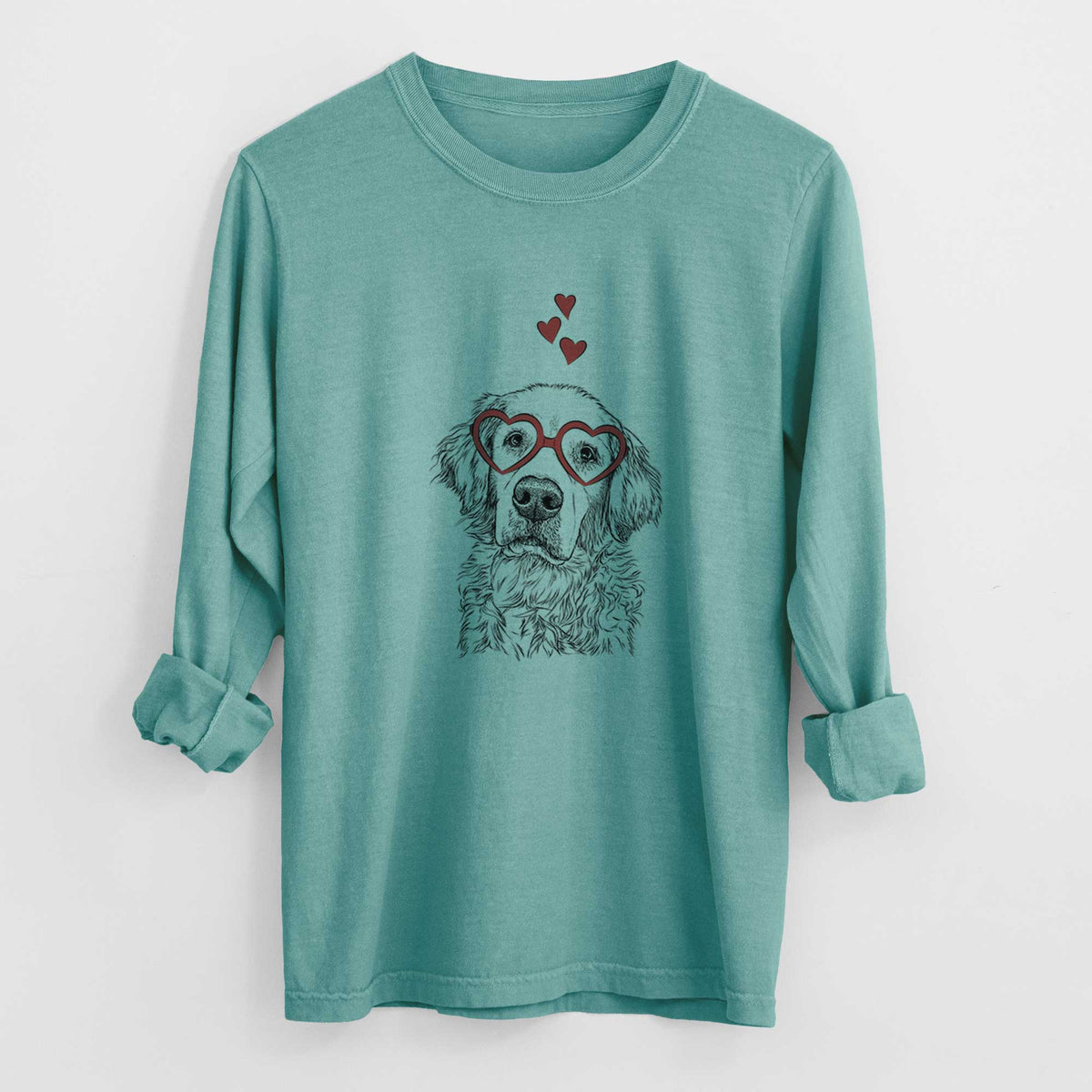 Valentine Loganator the Golden Retriever - Heavyweight 100% Cotton Long Sleeve