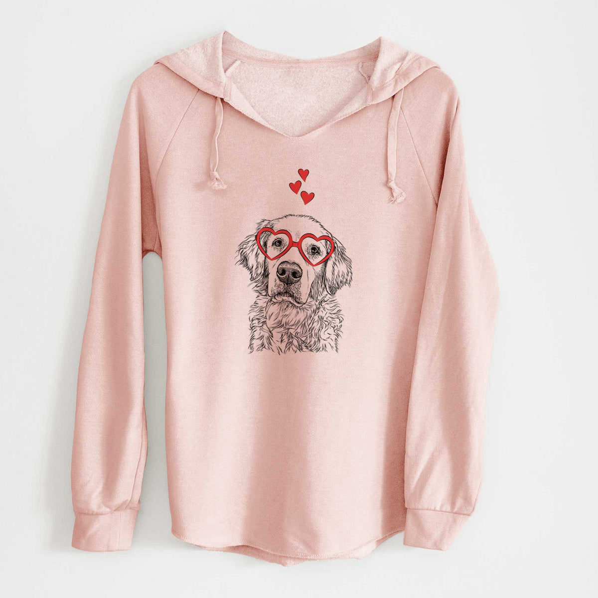 Valentine Loganator the Golden Retriever - Cali Wave Hooded Sweatshirt