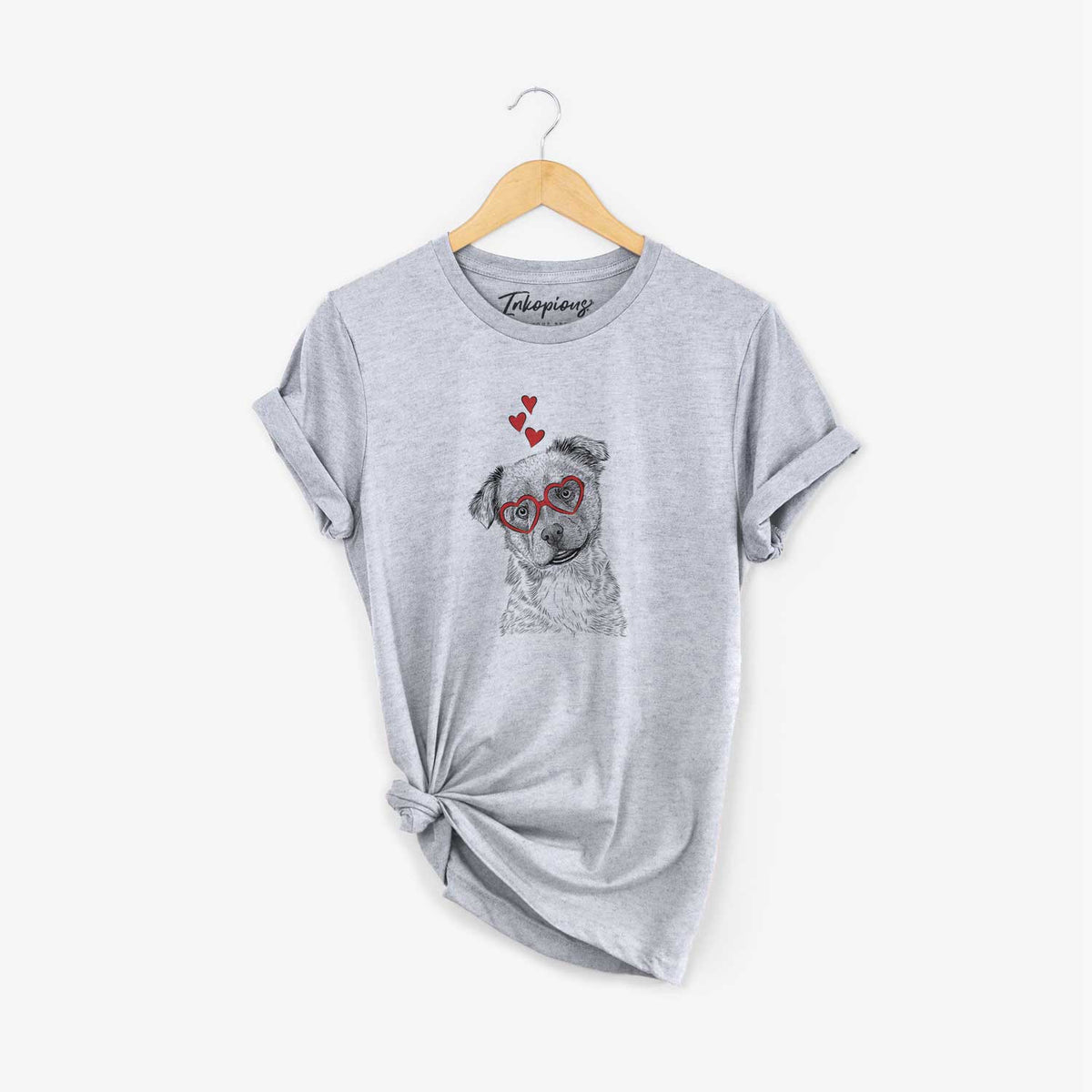 Valentine Loki Bear the Australian Cattle Dog Mix - Unisex Crewneck