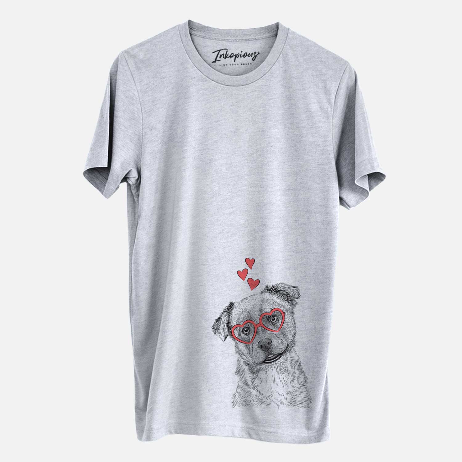 Valentine Loki Bear the Australian Cattle Dog Mix - Unisex Crewneck