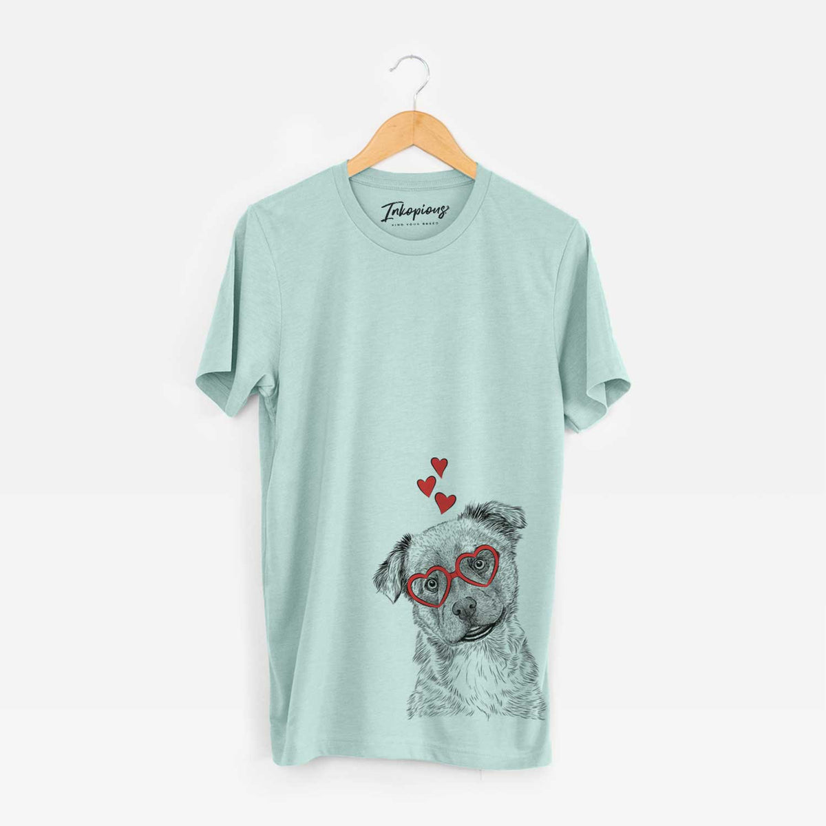 Valentine Loki Bear the Australian Cattle Dog Mix - Unisex Crewneck