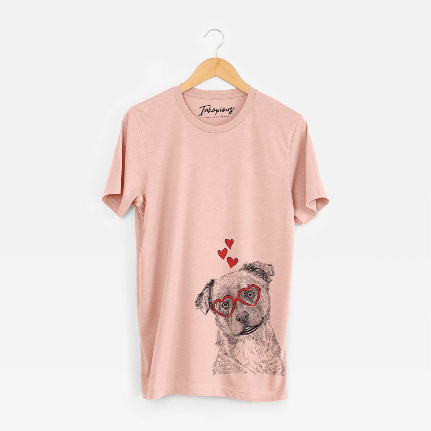 Valentine Loki Bear the Australian Cattle Dog Mix - Unisex Crewneck
