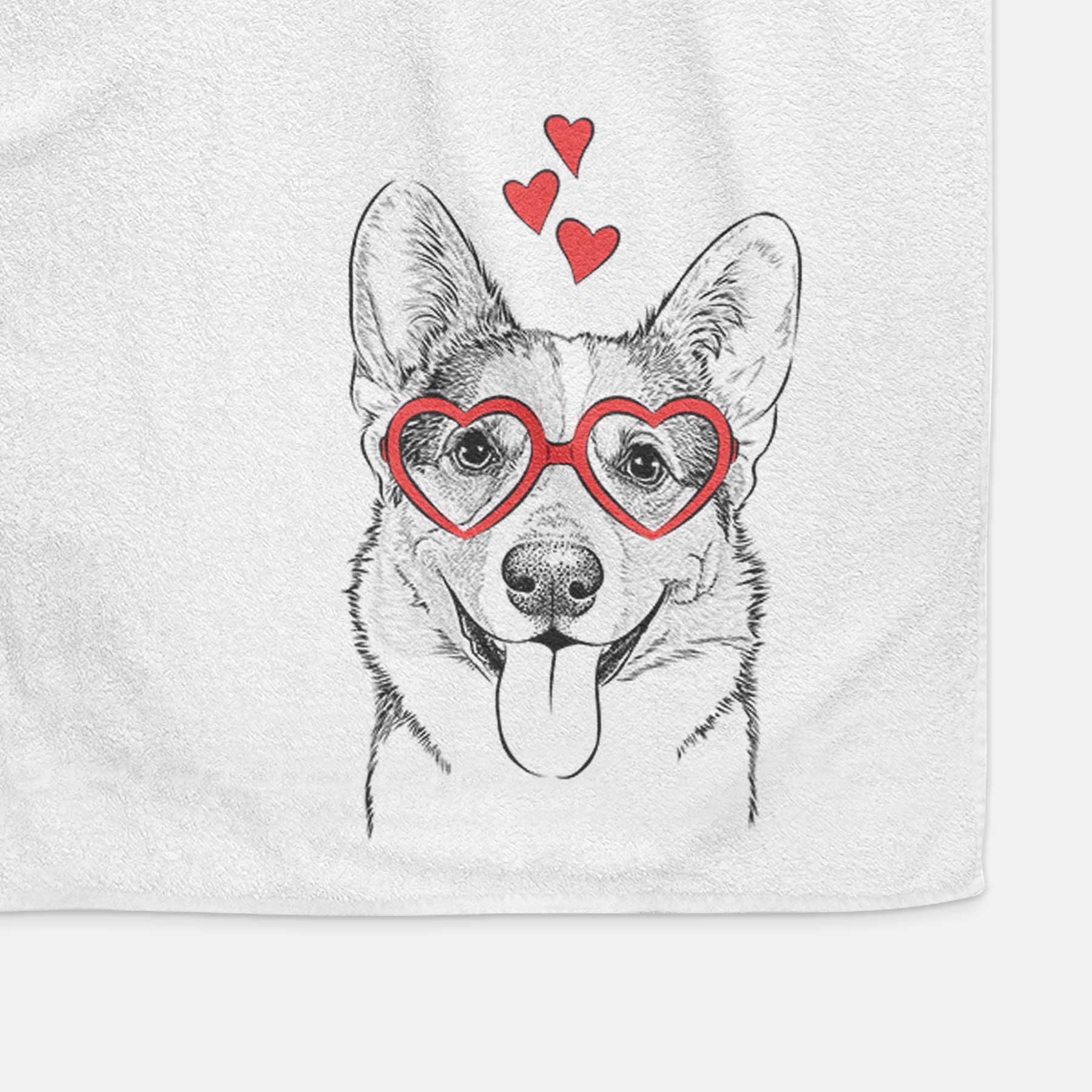 Loki the Corgi Decorative Hand Towel