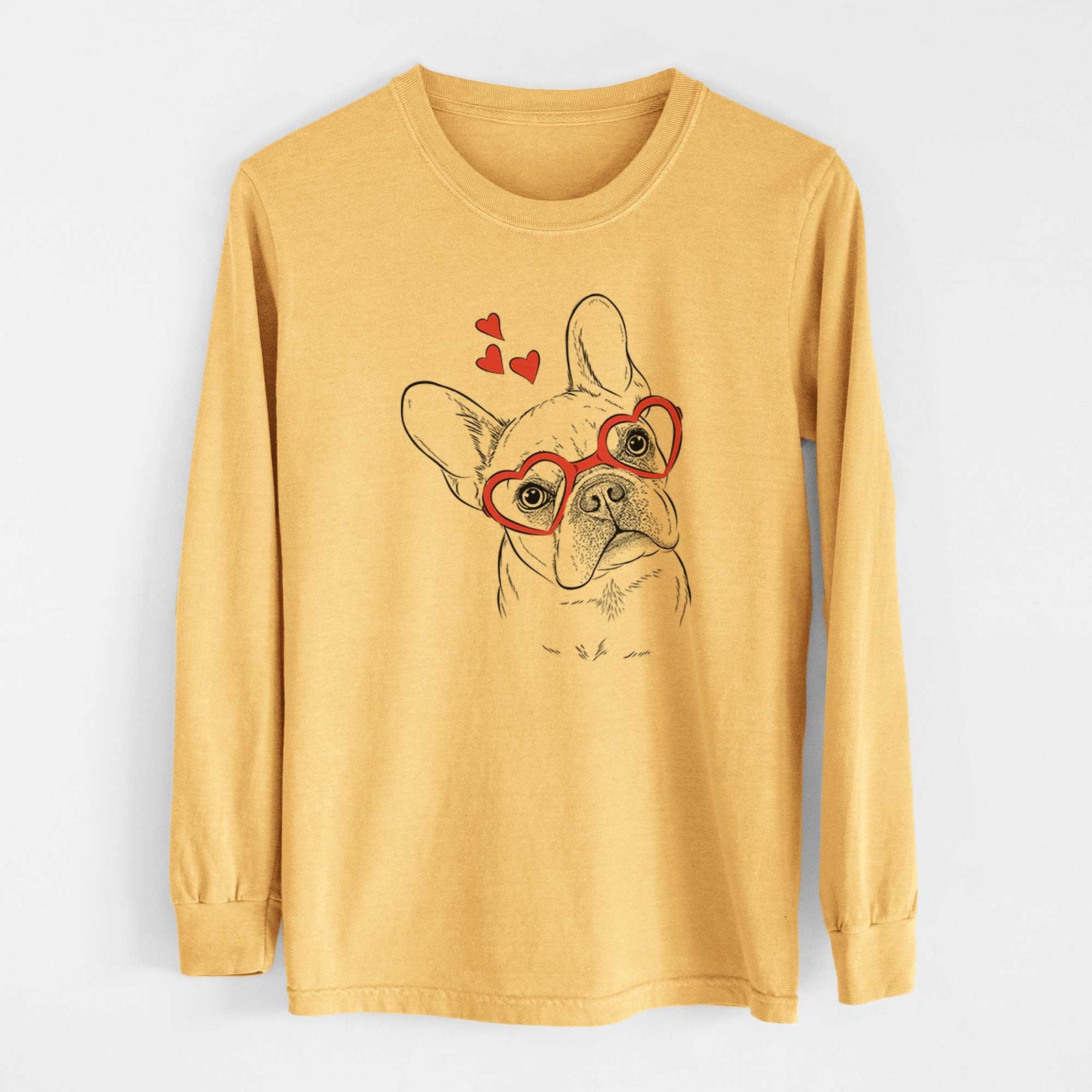 Valentine Loki the French Bulldog - Heavyweight 100% Cotton Long Sleeve