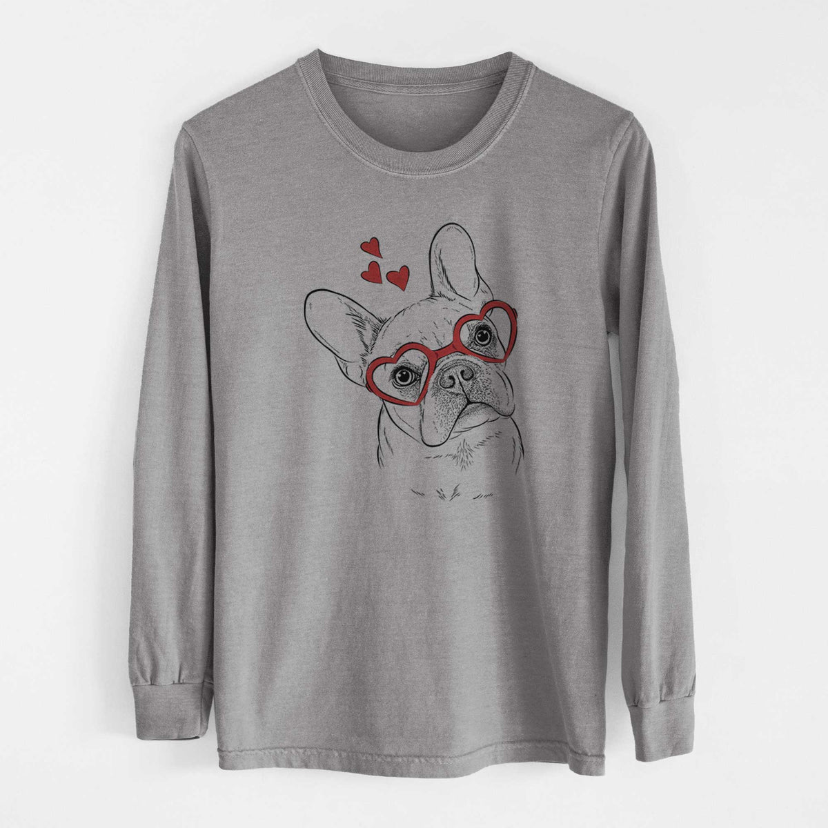 Valentine Loki the French Bulldog - Heavyweight 100% Cotton Long Sleeve