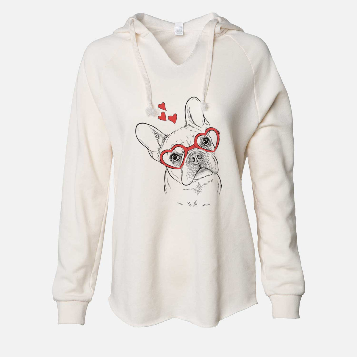 Valentine Loki the French Bulldog - Cali Wave Hooded Sweatshirt