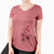 Valentine Lola the Chiweenie - Women's V-neck Shirt