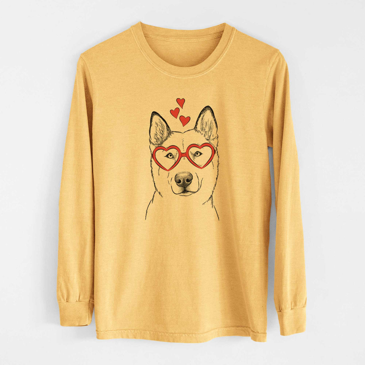 Valentine London the Siberian Husky - Heavyweight 100% Cotton Long Sleeve