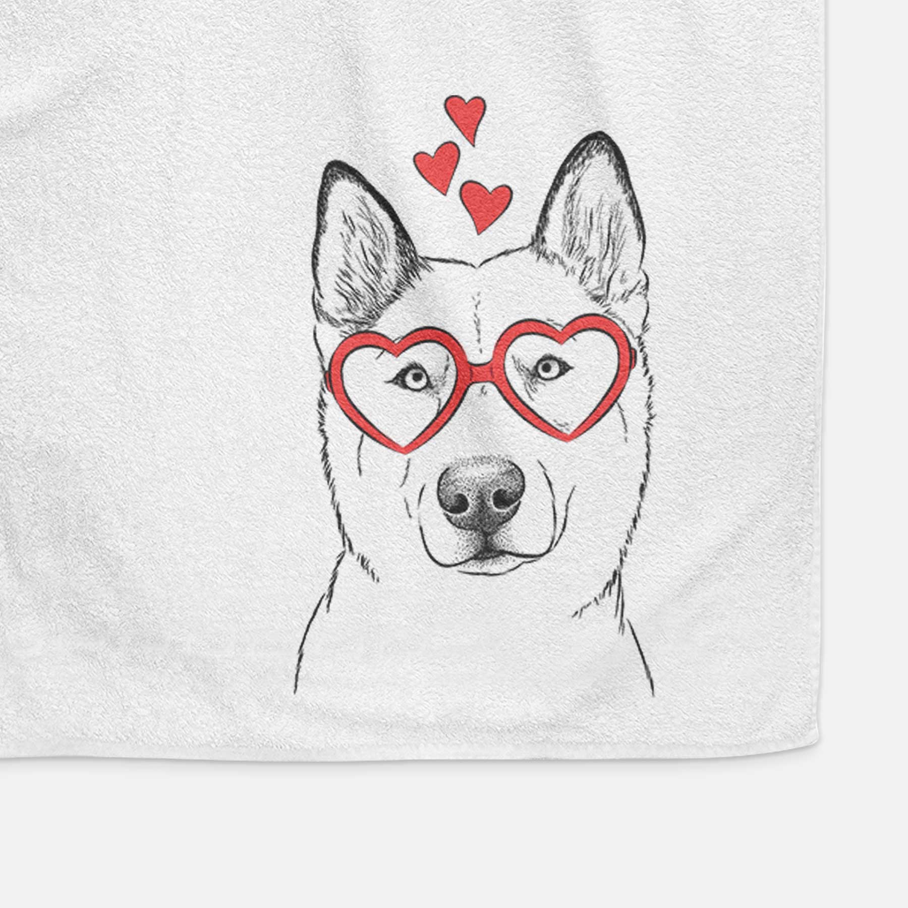 London the Siberian Husky Decorative Hand Towel