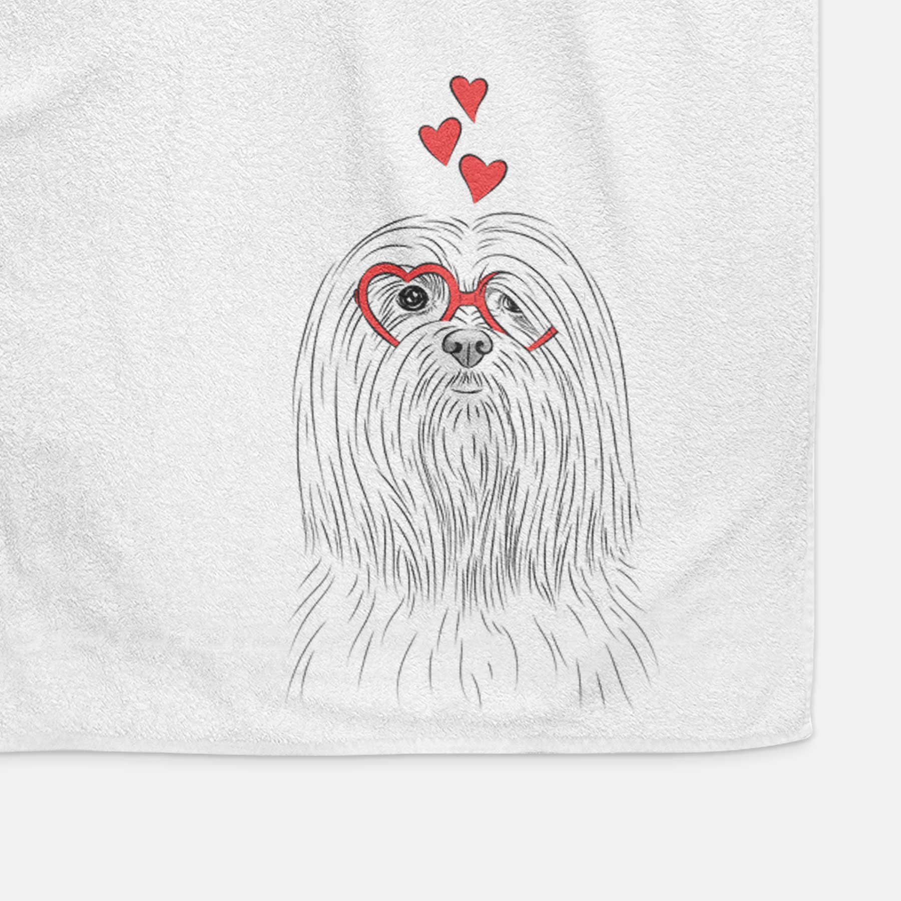 Lorenzo the Lhasa Apso Decorative Hand Towel