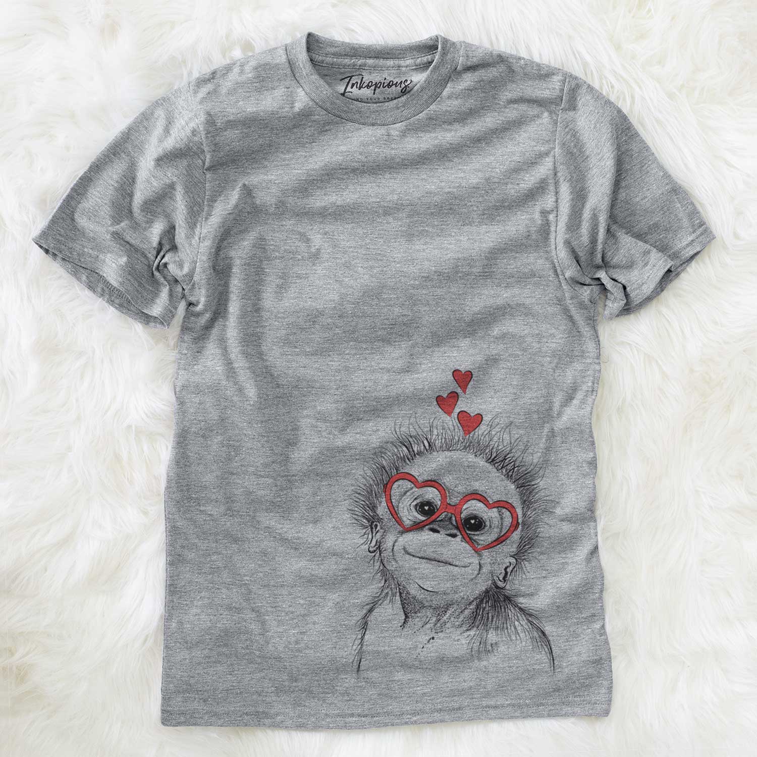 Valentine Louie the Baby Orangutan - Unisex Crewneck