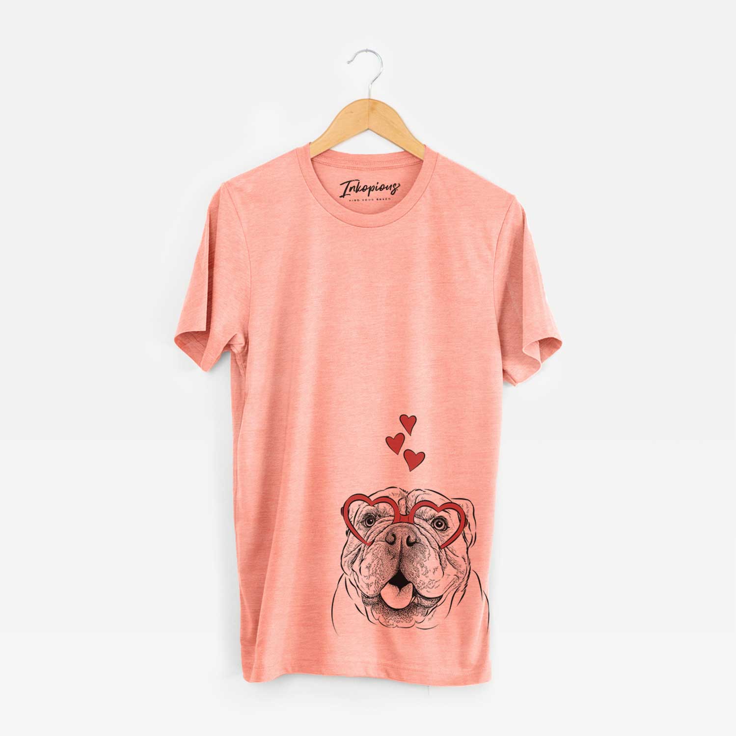 Valentine Louie the English Bulldog - Unisex Crewneck