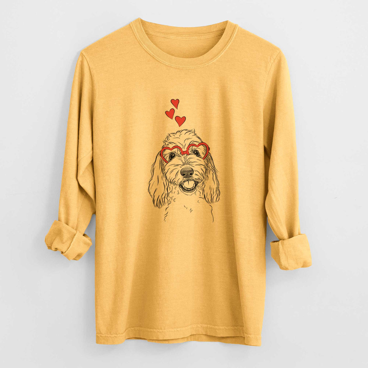 Valentine Louie the Coton de Tulear - Heavyweight 100% Cotton Long Sleeve