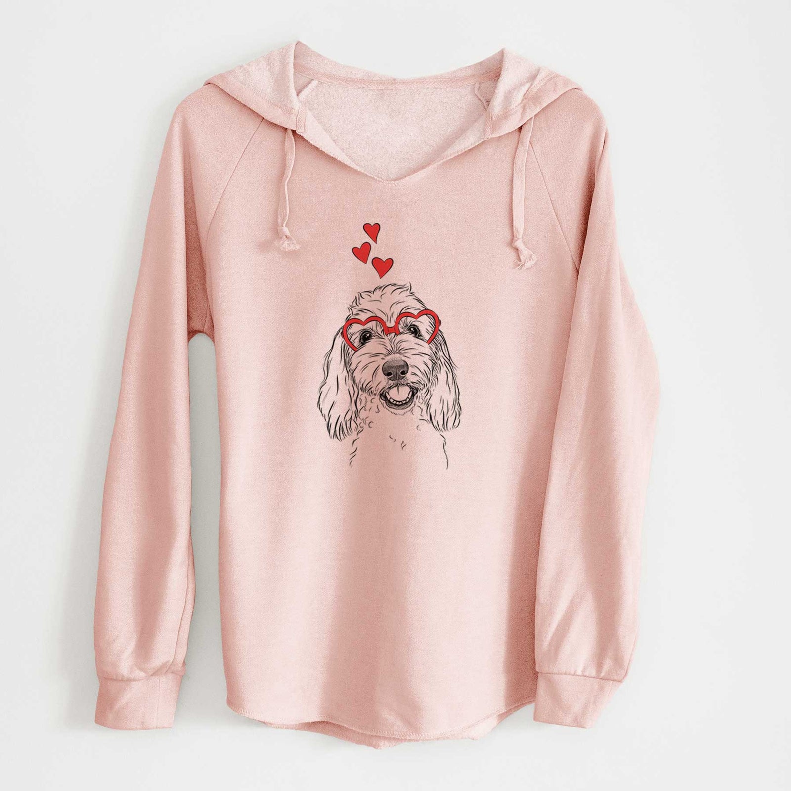 Valentine Louie the Coton de Tulear - Cali Wave Hooded Sweatshirt