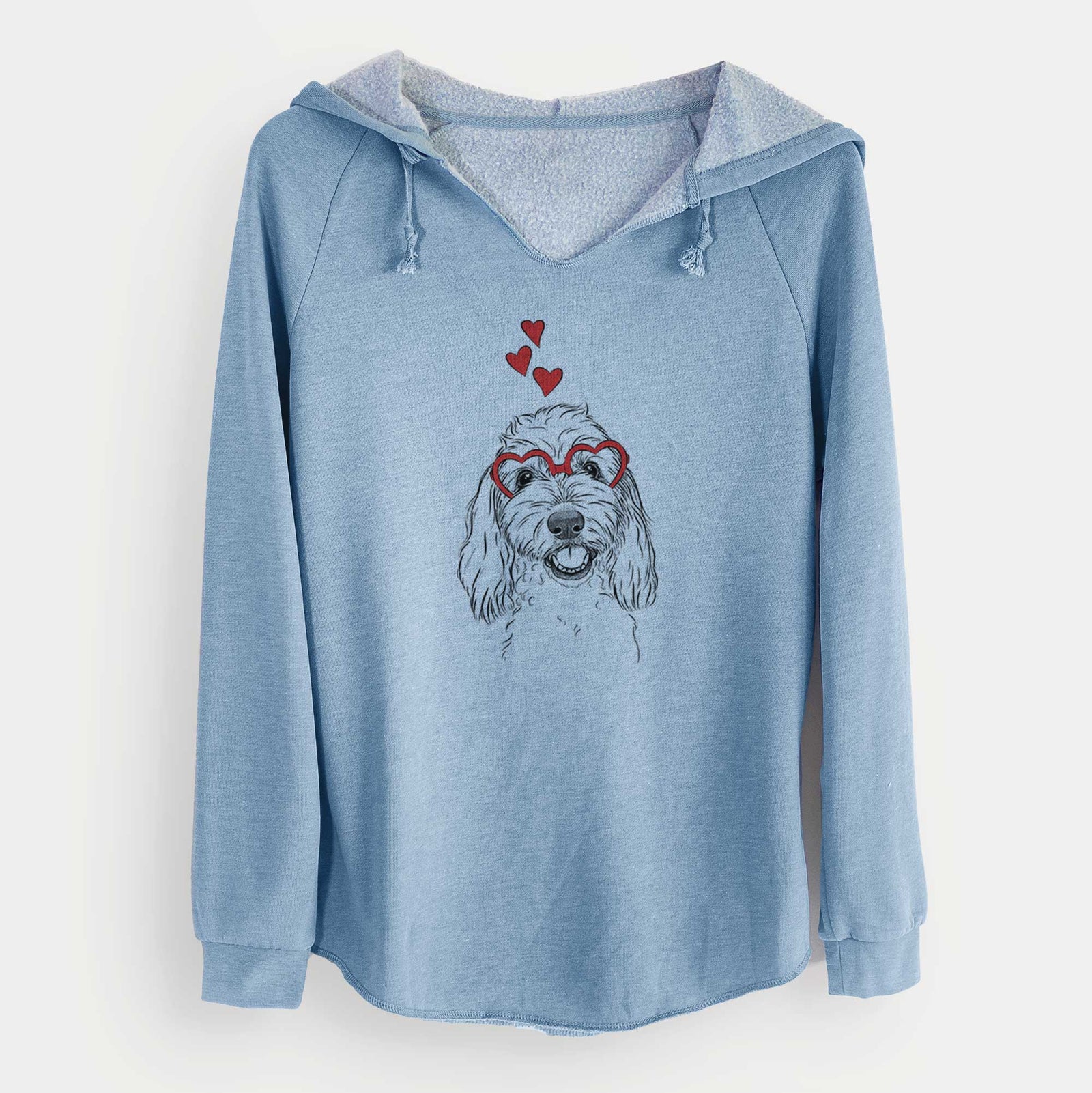 Valentine Louie the Coton de Tulear - Cali Wave Hooded Sweatshirt