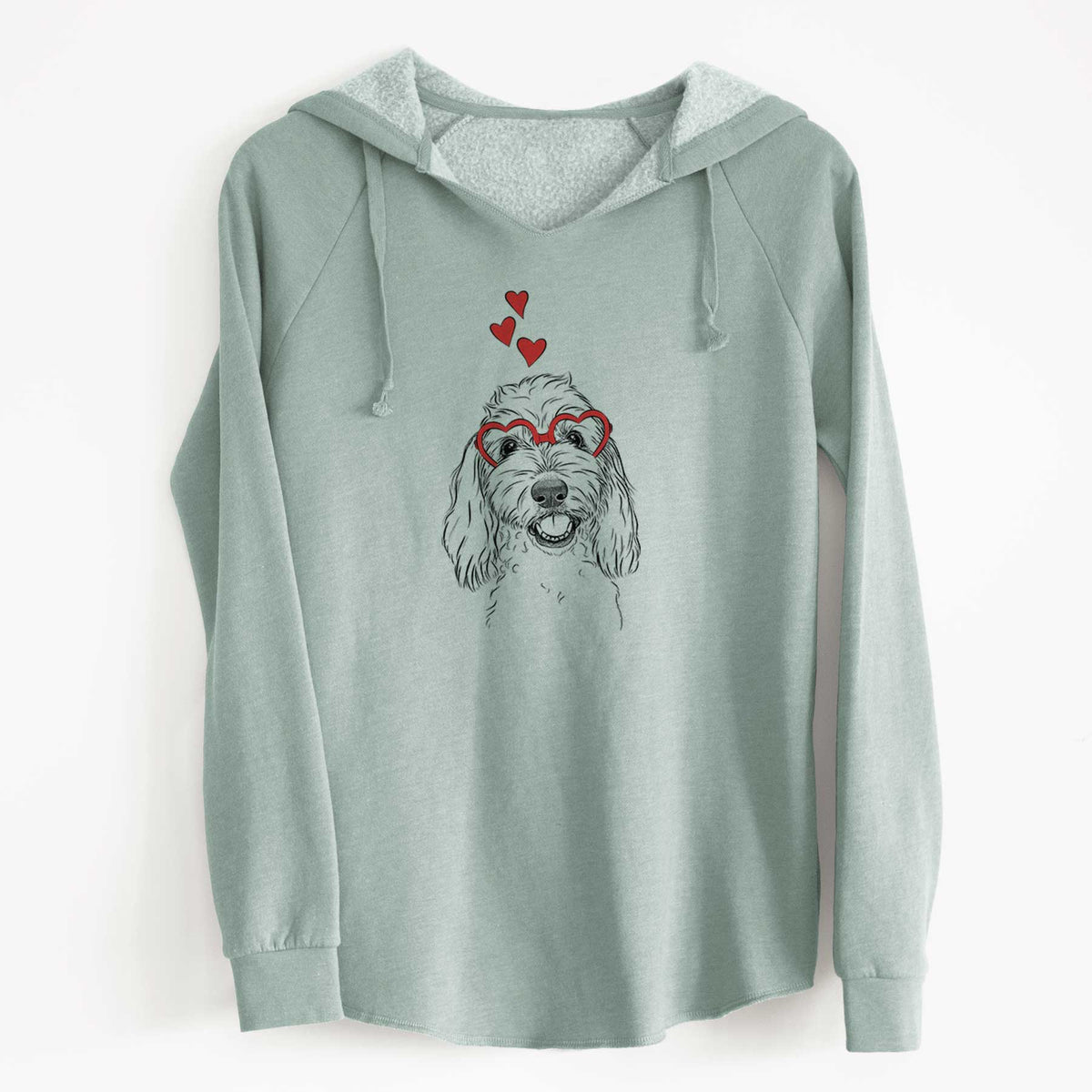 Valentine Louie the Coton de Tulear - Cali Wave Hooded Sweatshirt