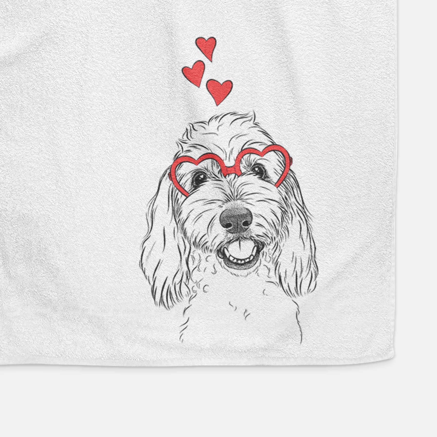 Louie the Coton de Tulear Decorative Hand Towel