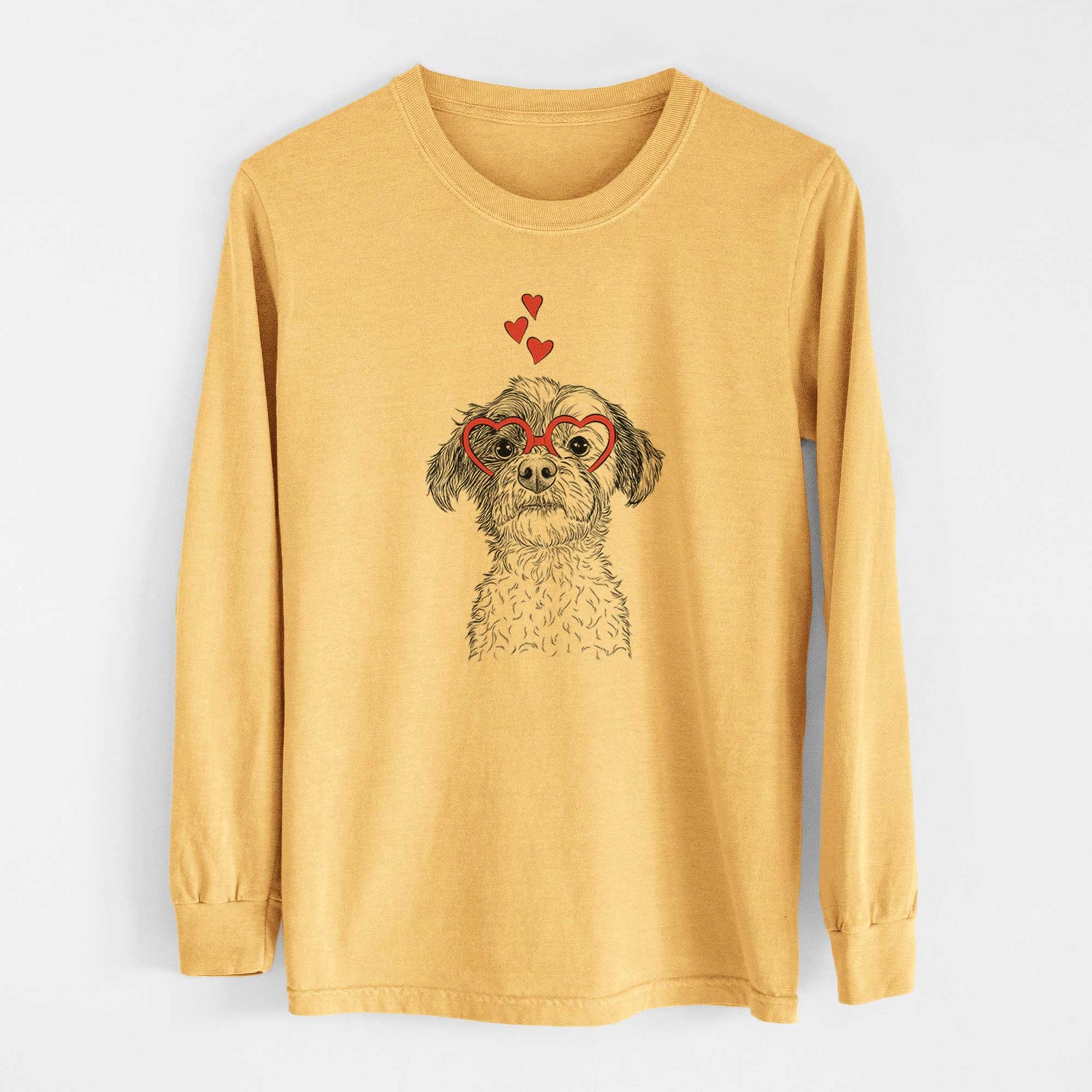 Valentine Louise the Havanese - Heavyweight 100% Cotton Long Sleeve