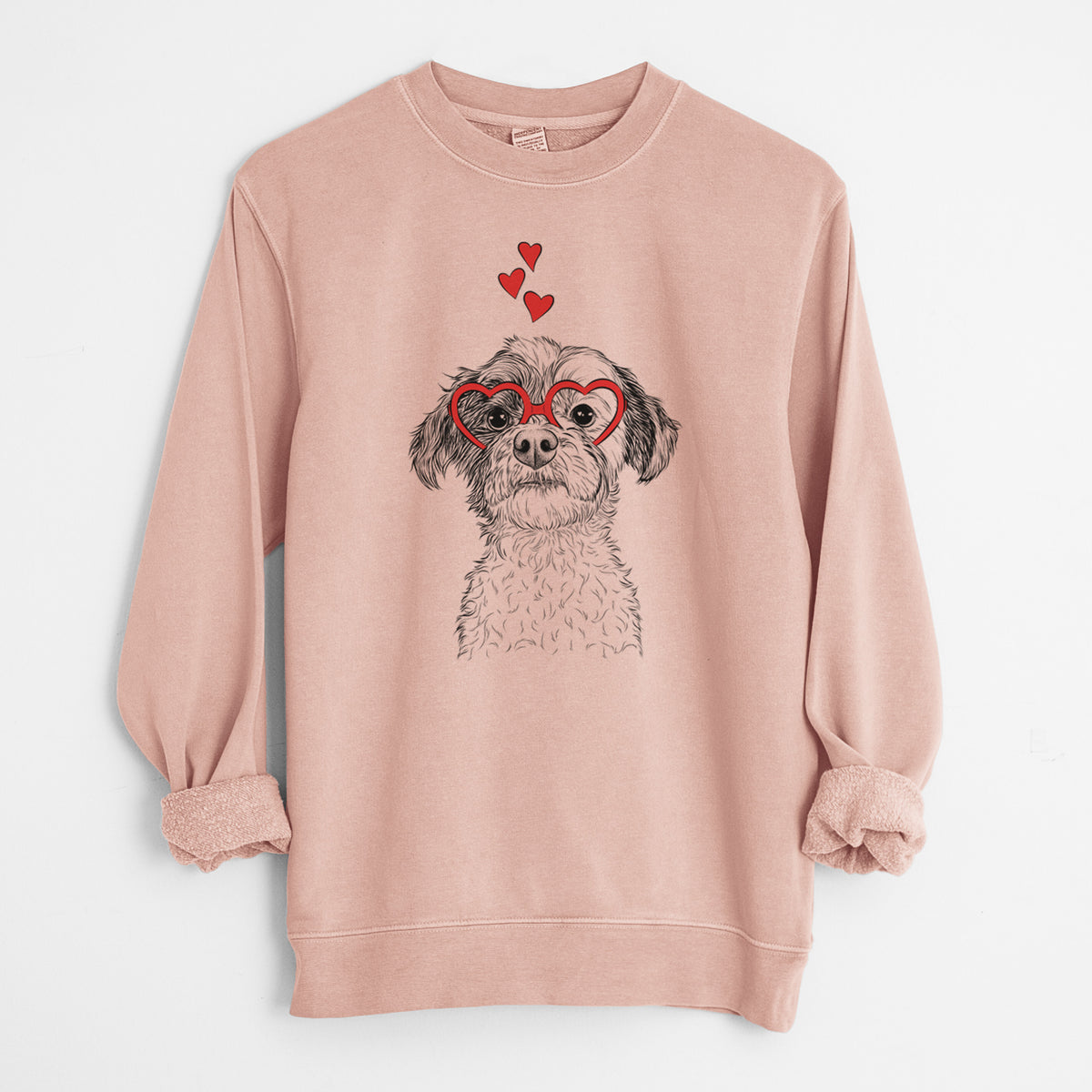 Valentine Louise the Havanese - Unisex Pigment Dyed Crew Sweatshirt