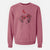 Valentine Lucky the Dalmatian - Unisex Pigment Dyed Crew Sweatshirt