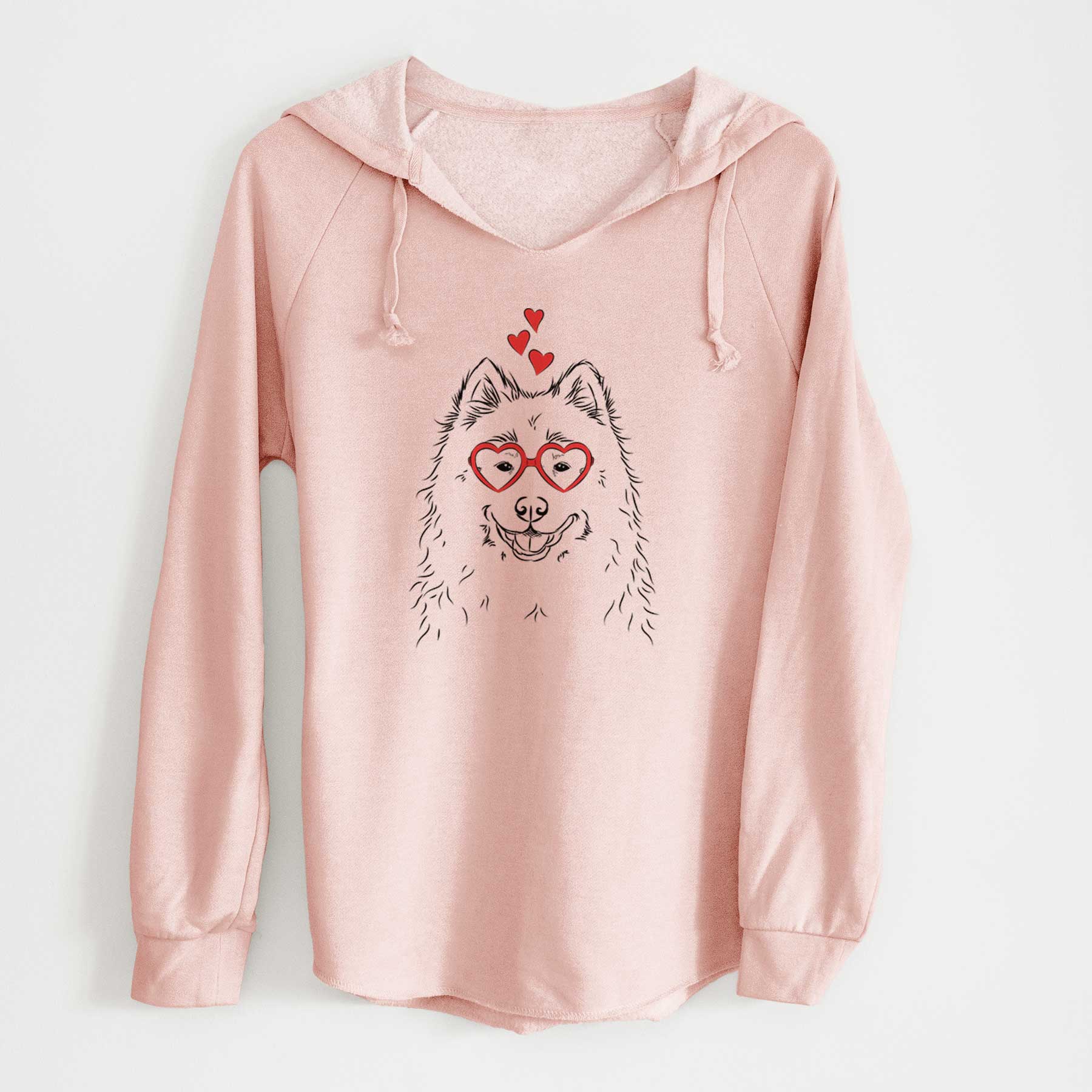 Valentine Luka the Samoyed - Cali Wave Hooded Sweatshirt