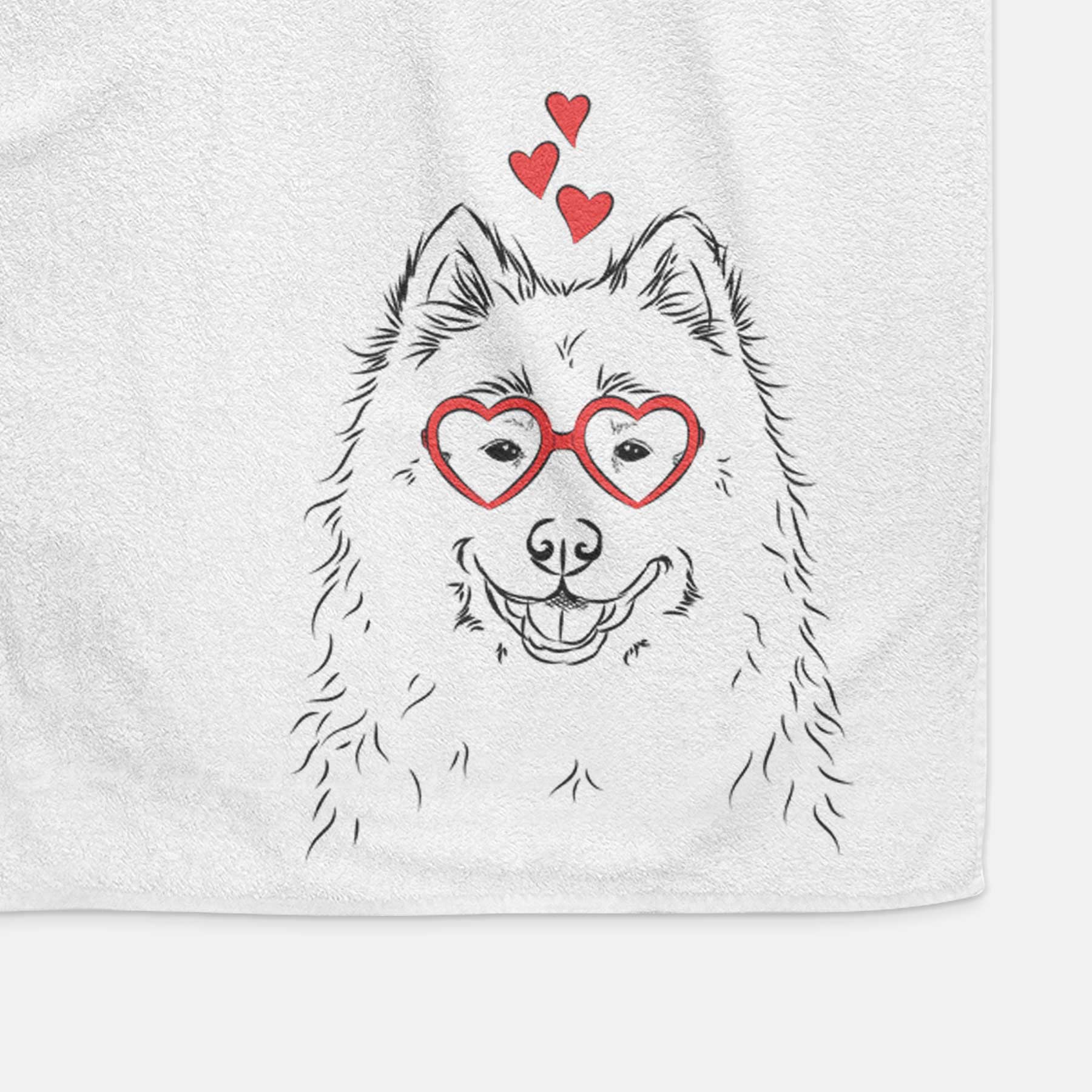 Luka the Samoyed Decorative Hand Towel