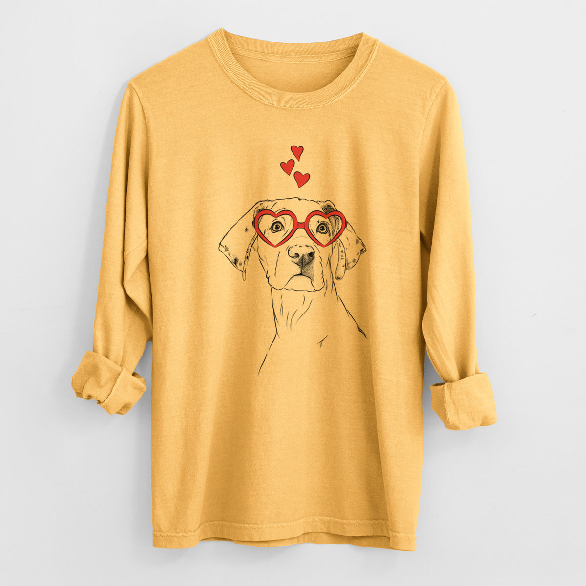 Valentine Lumen the Special Needs Great Dane - Heavyweight 100% Cotton Long Sleeve