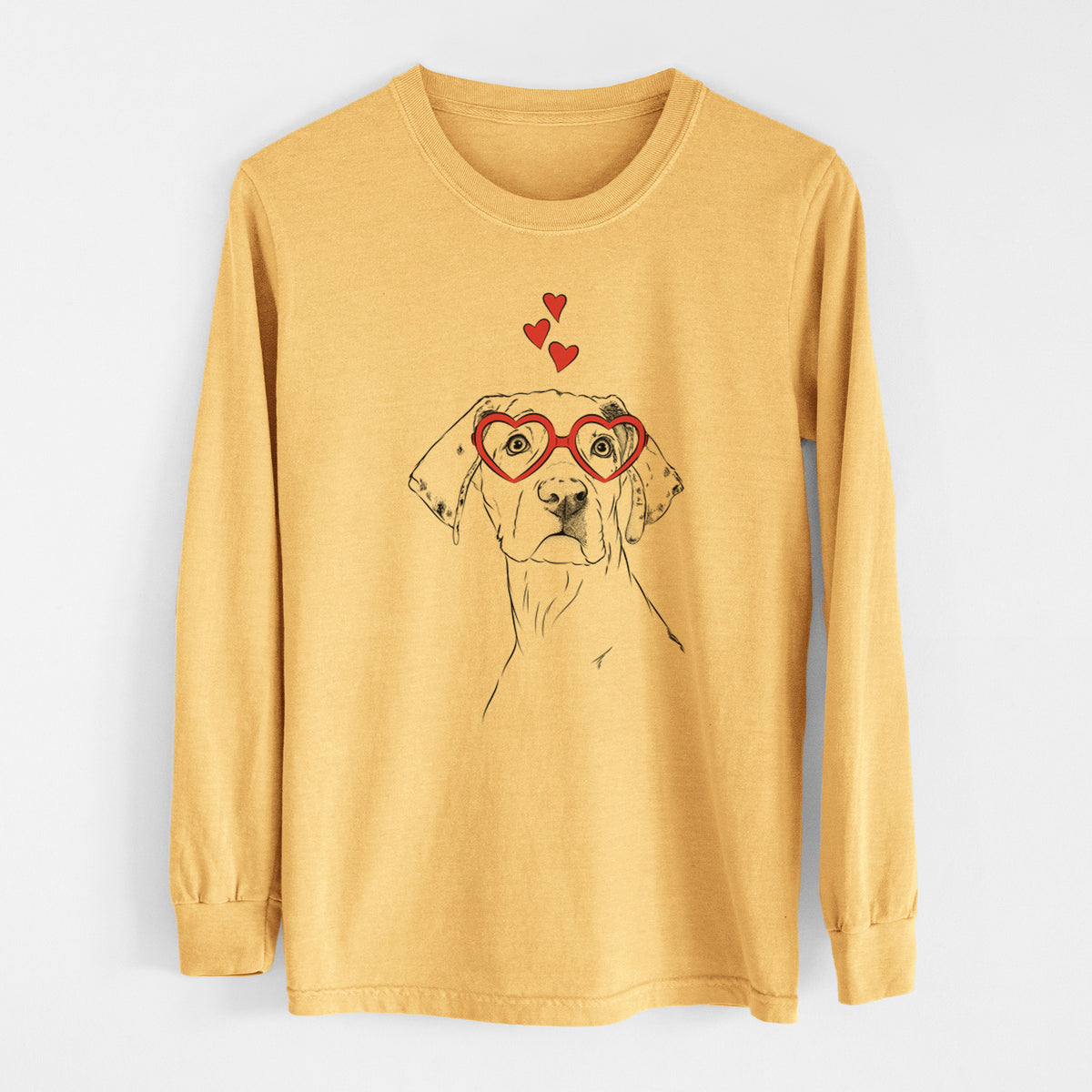 Valentine Lumen the Special Needs Great Dane - Heavyweight 100% Cotton Long Sleeve
