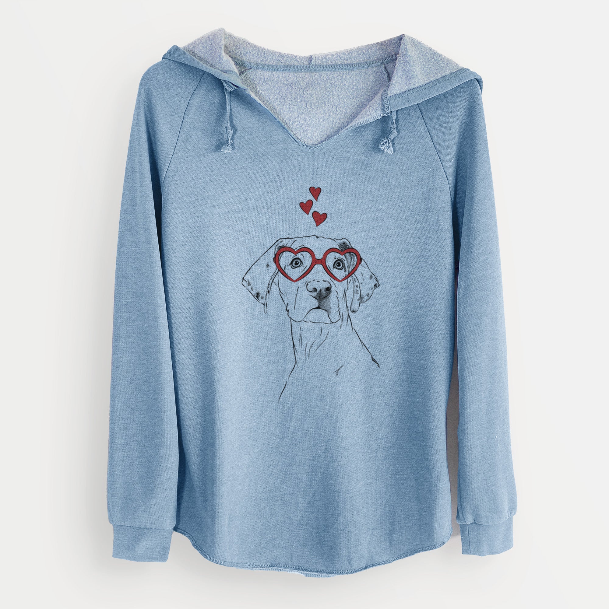 Valentine Lumen the Special Needs Great Dane - Cali Wave Hooded Sweatshirt