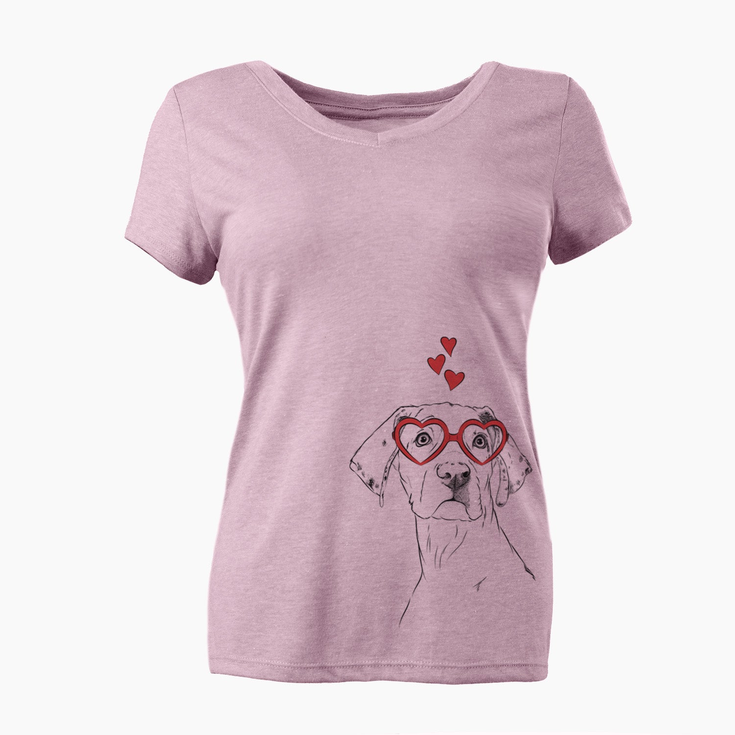 Valentine Lumen the Special Needs Great Dane - Women's Perfect V-neck Shirt