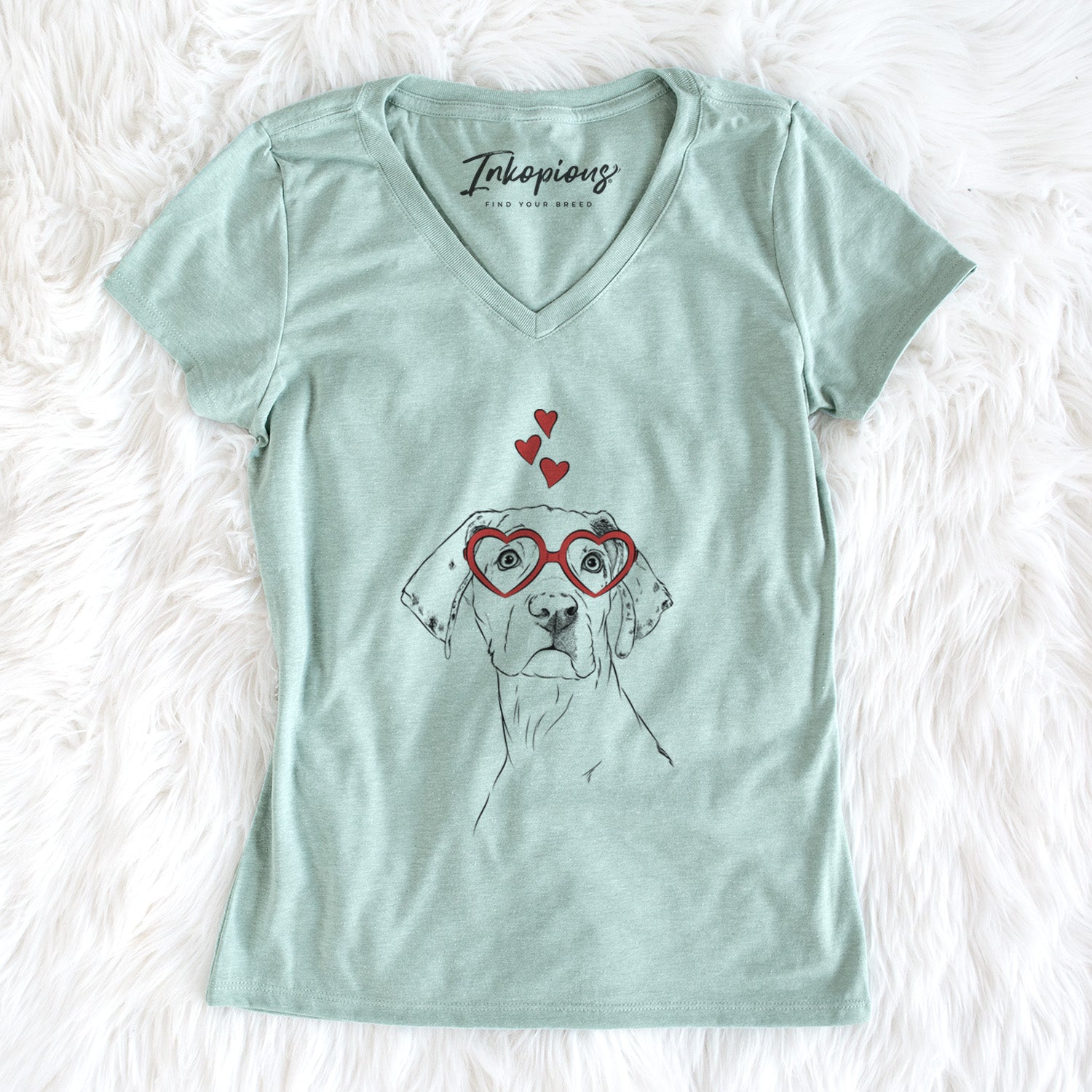 Valentine Lumen the Special Needs Great Dane - Women's Perfect V-neck Shirt