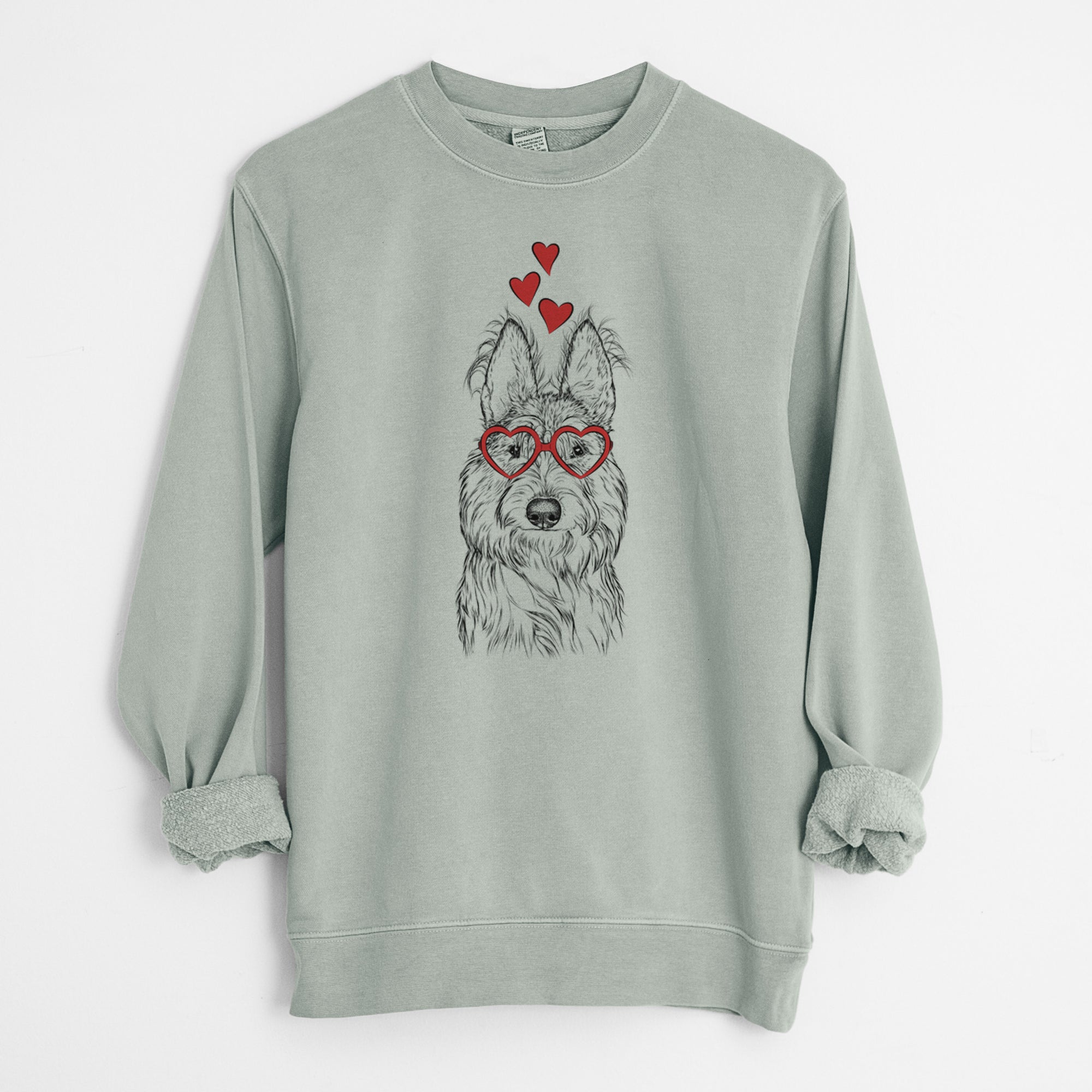 Valentine Luna the Berger Picard - Unisex Pigment Dyed Crew Sweatshirt