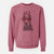 Valentine Luna the Doberman Pinscher - Unisex Pigment Dyed Crew Sweatshirt