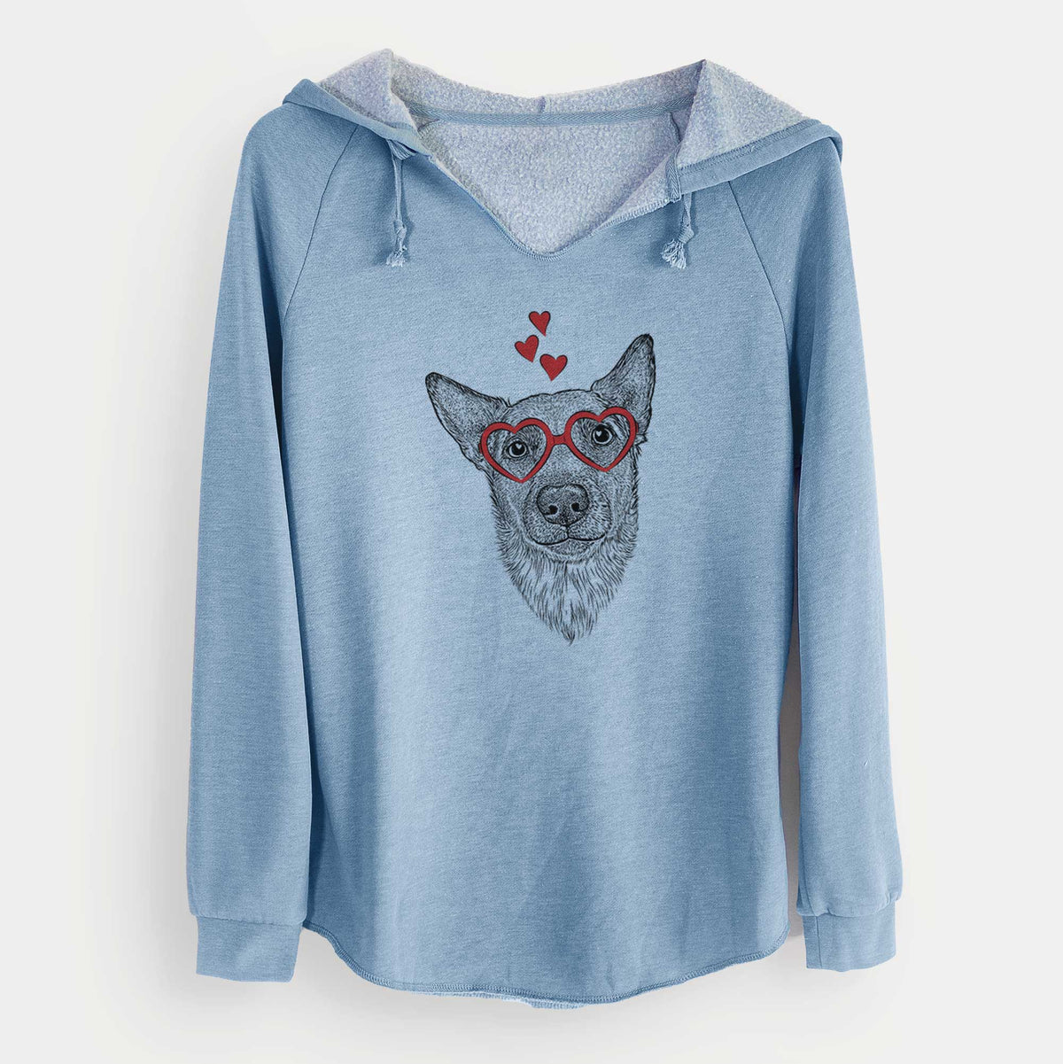 Valentine Luna the Shepherd Mix - Cali Wave Hooded Sweatshirt