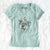 Valentine Macaroni the Border Collie - Women's V-neck Shirt