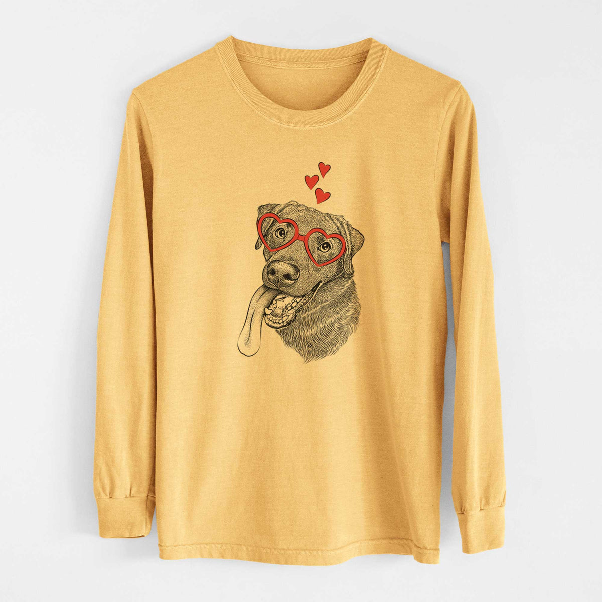 Valentine Macaroni the Lab Mix - Heavyweight 100% Cotton Long Sleeve